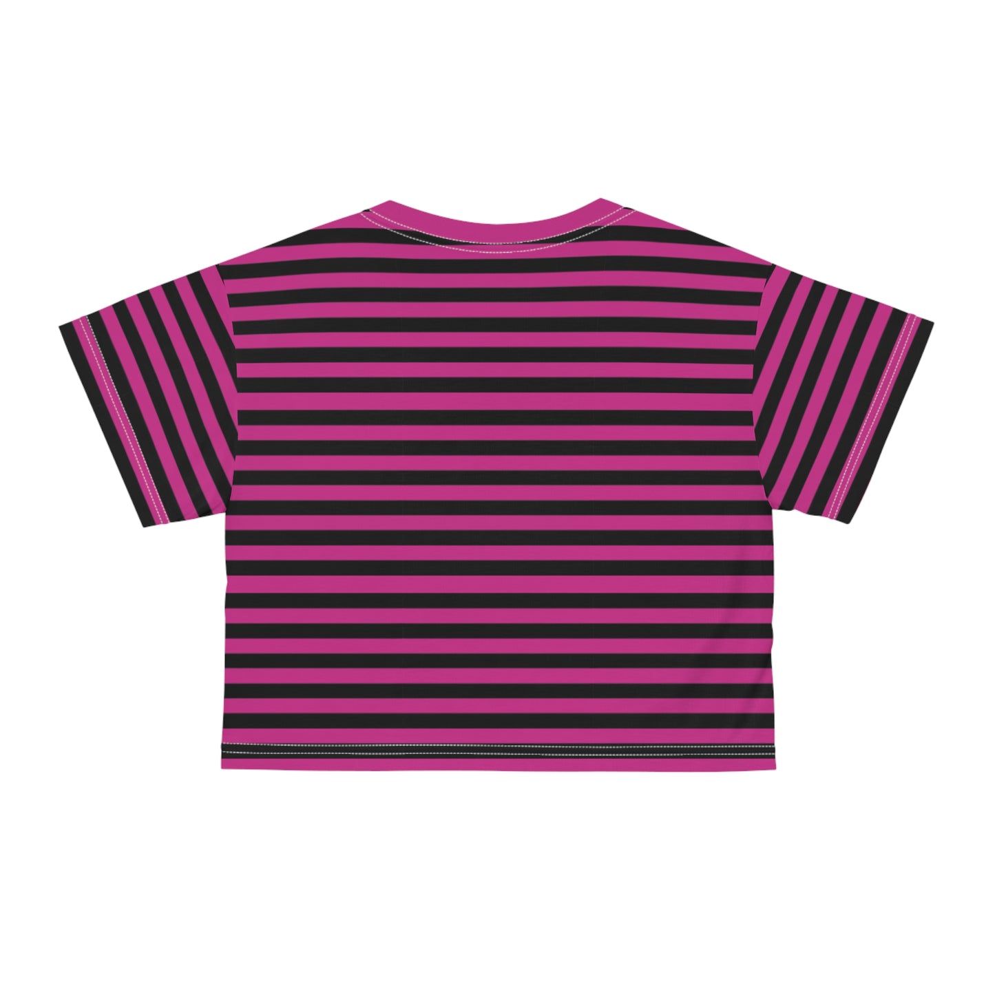 Vibrant Striped Crop Tee - Fun Summer Style, Casual Wear, Festival Outfit, Gift for Her, Beach Day Essential