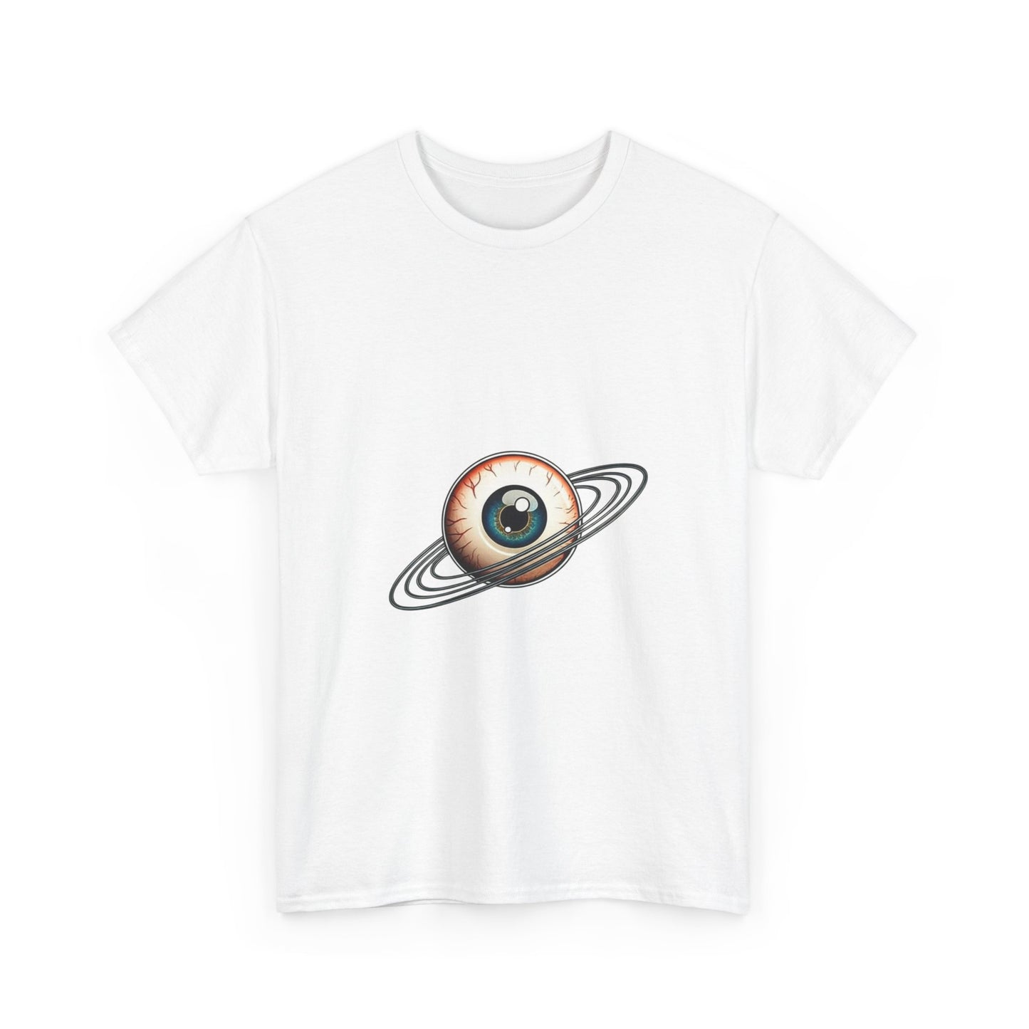 Cosmic Eye Graphic Tee | Unisex Heavy Cotton T-Shirt, Space Lover Gift, Trendy Casual Wear, Unique Birthday Present, Art-Inspired Fashion