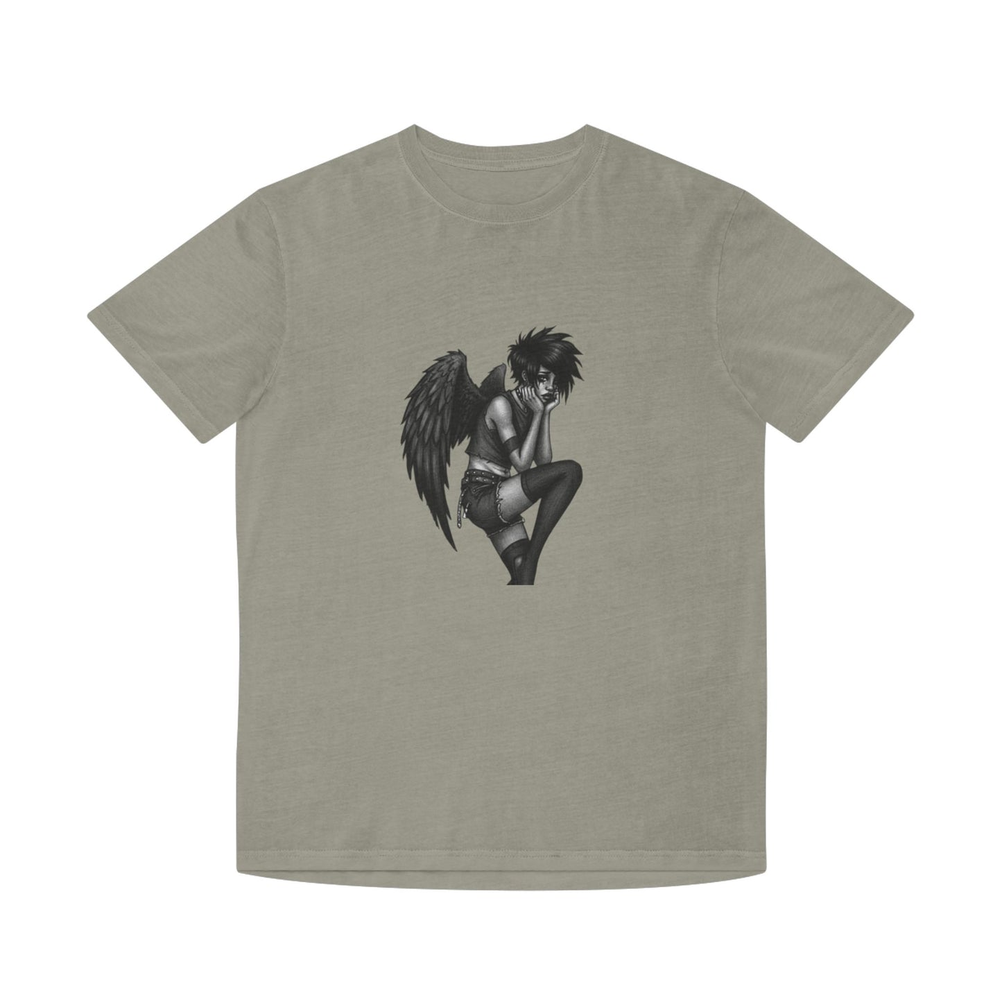Unisex Vintage Angel Graphic Tee, Casual Wear, Gift for Him/Her, Festival Fashion, Trendy Streetwear