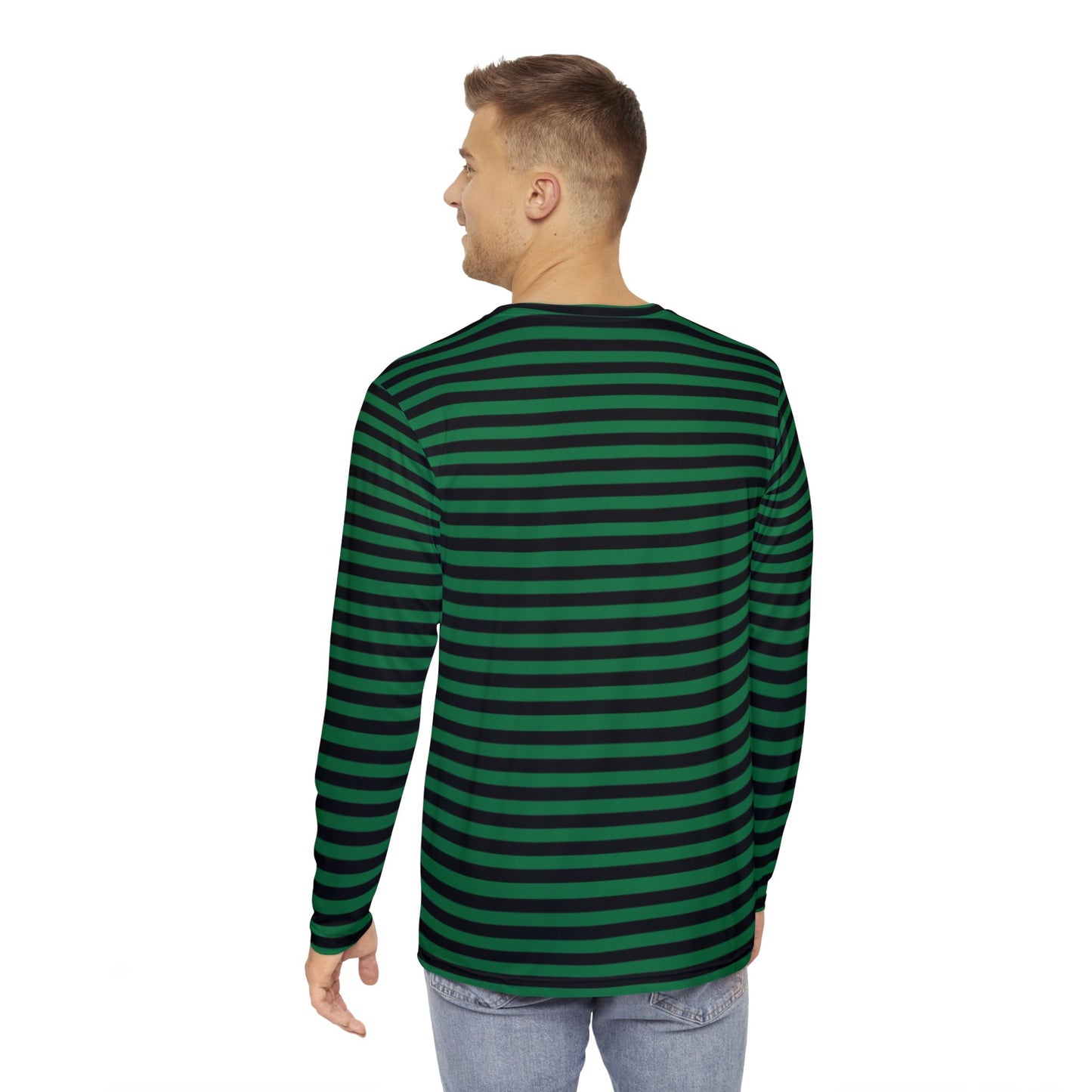 Men's Striped Long Sleeve Shirt - Cool Casual Wear, Perfect for Fall, Gifts, Outdoor Adventures, Everyday Comfort, Trendy Style