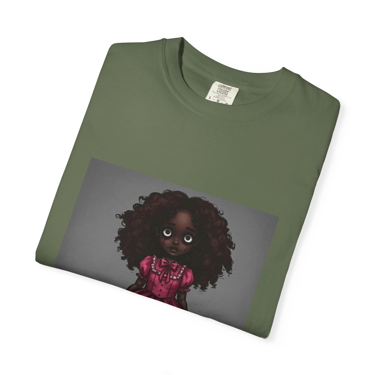 Whimsical Doll Graphic T-shirt, Cute Fashion Tee, Unisex Casual Wear, Gift for Teen Girls, Artistic Apparel, Birthday Present