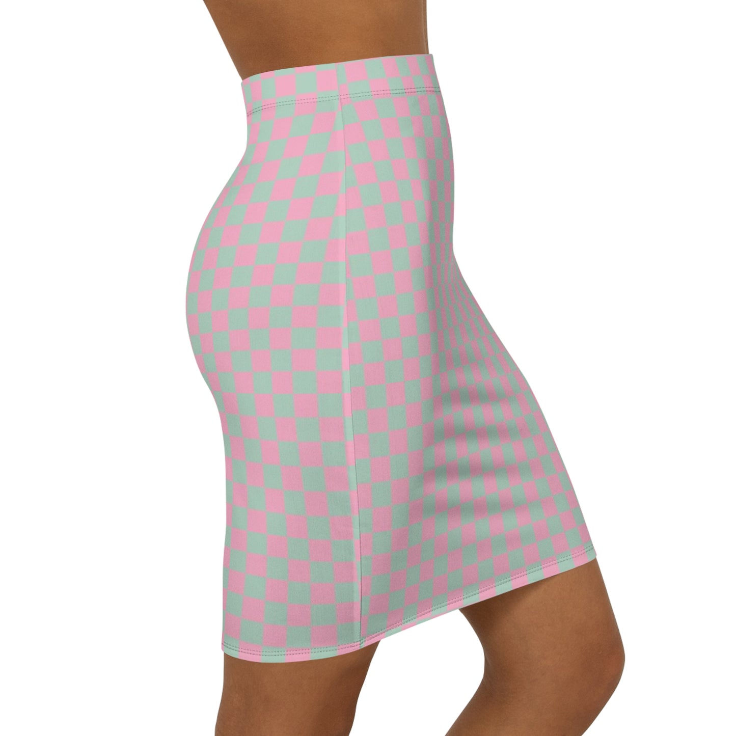 Trendy Women's Mid-Waist Pencil Skirt, Fashion Statement, Casual Wear, Spring/Summer Style, Party Outfit, Gift for Her