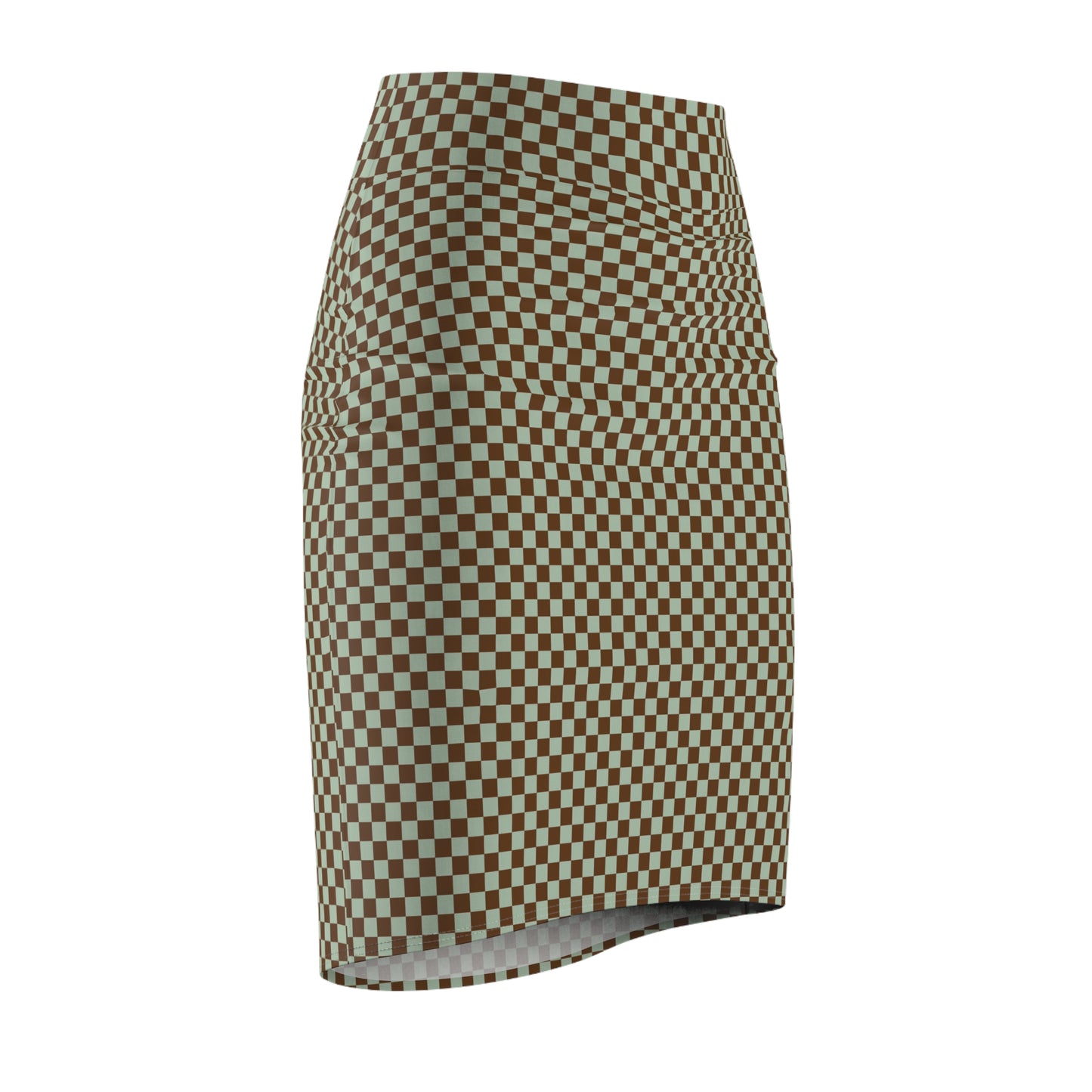 Chic Checkered Women's Pencil Skirt