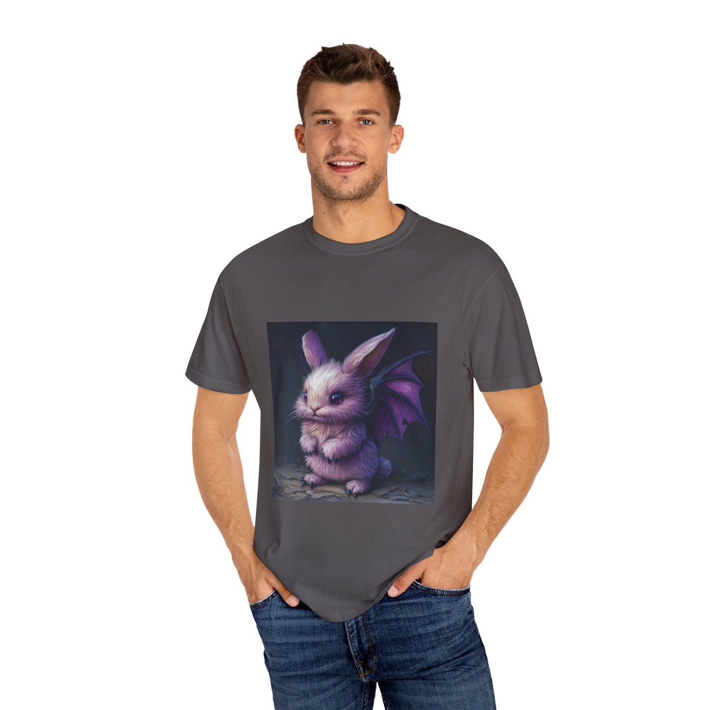 Fantasy Dragon Bunny Unisex T-shirt | Cute Animal Graphic Tee, Nature Lovers Gift, Whimsical Apparel, Perfect for Kids & Adults