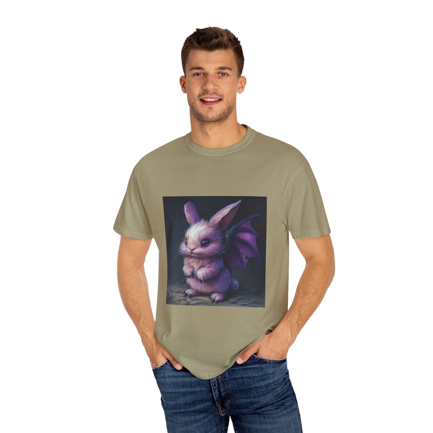 Fantasy Dragon Bunny Unisex T-shirt | Cute Animal Graphic Tee, Nature Lovers Gift, Whimsical Apparel, Perfect for Kids & Adults
