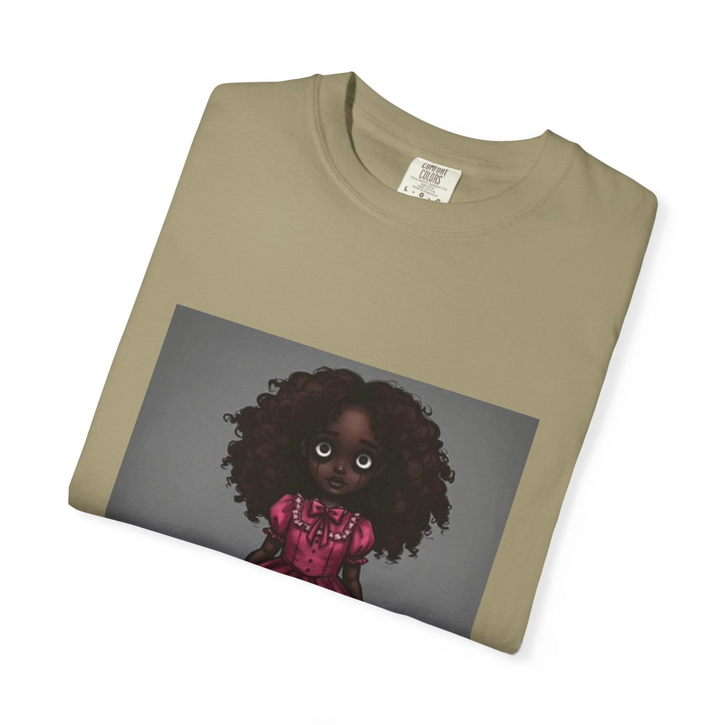 Whimsical Doll Graphic T-shirt, Cute Fashion Tee, Unisex Casual Wear, Gift for Teen Girls, Artistic Apparel, Birthday Present