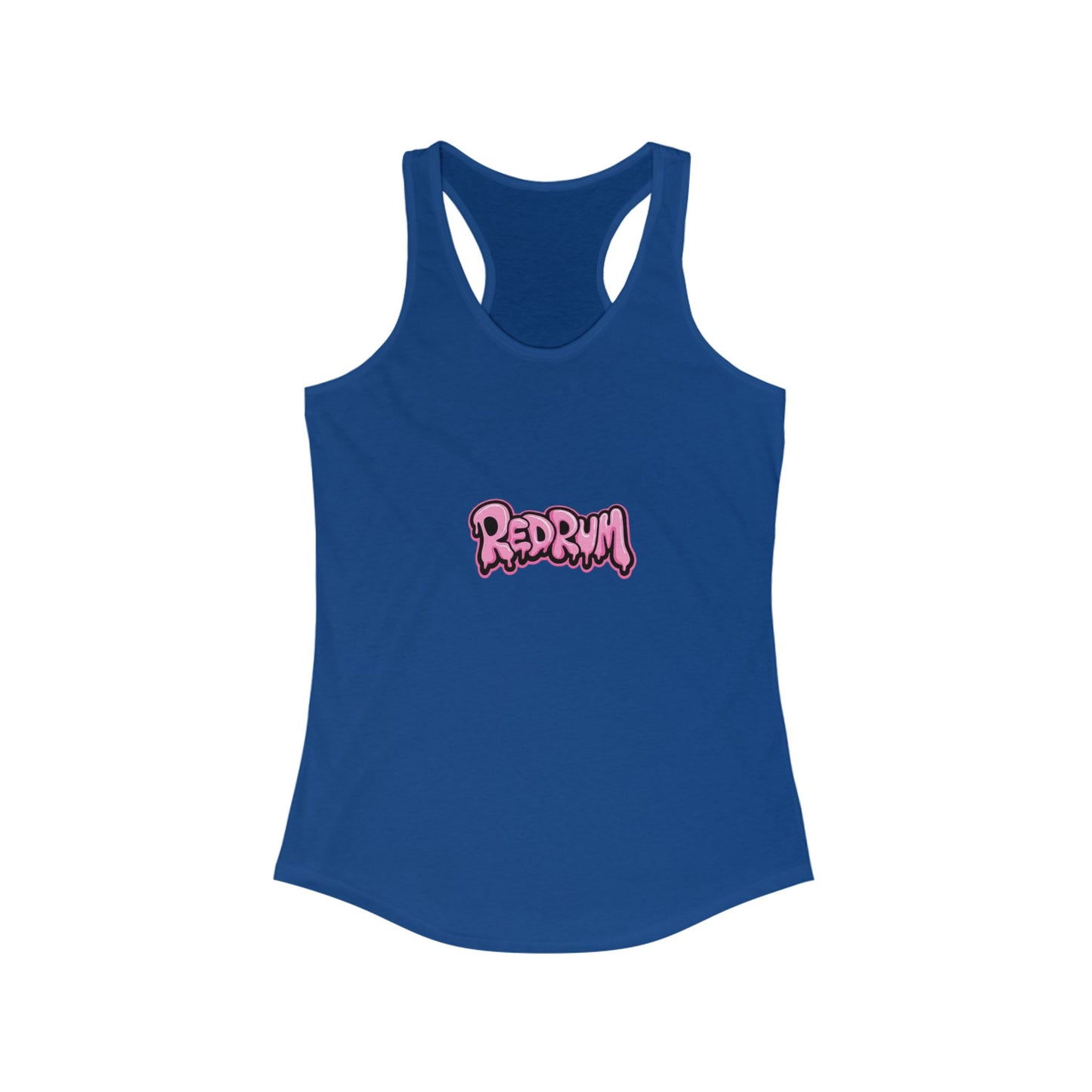 Redrum Women's Racerback Tank, Halloween Costume Top, Spooky Summer Shirt, Horror Film Apparel, Gift for Fans