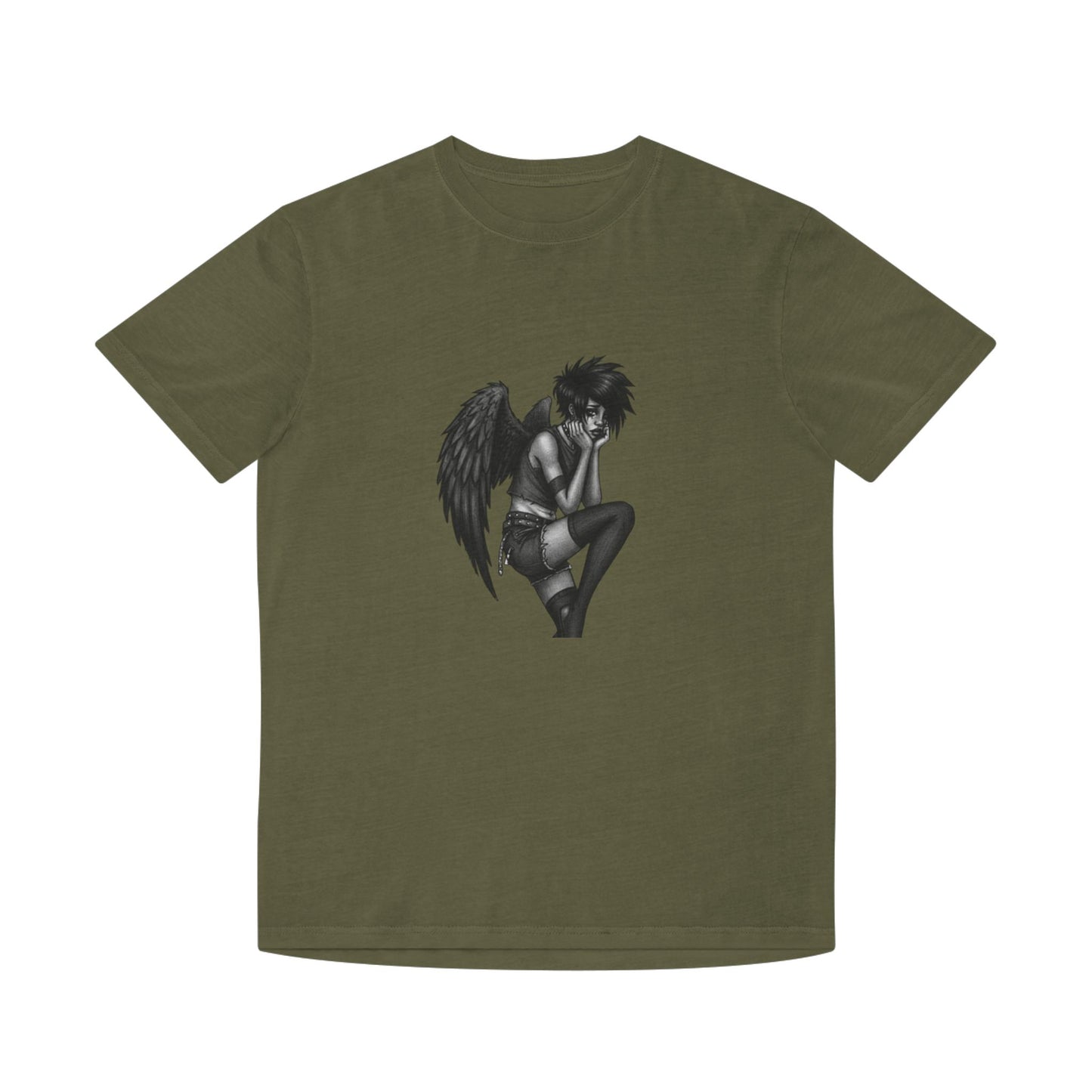 Unisex Vintage Angel Graphic Tee, Casual Wear, Gift for Him/Her, Festival Fashion, Trendy Streetwear