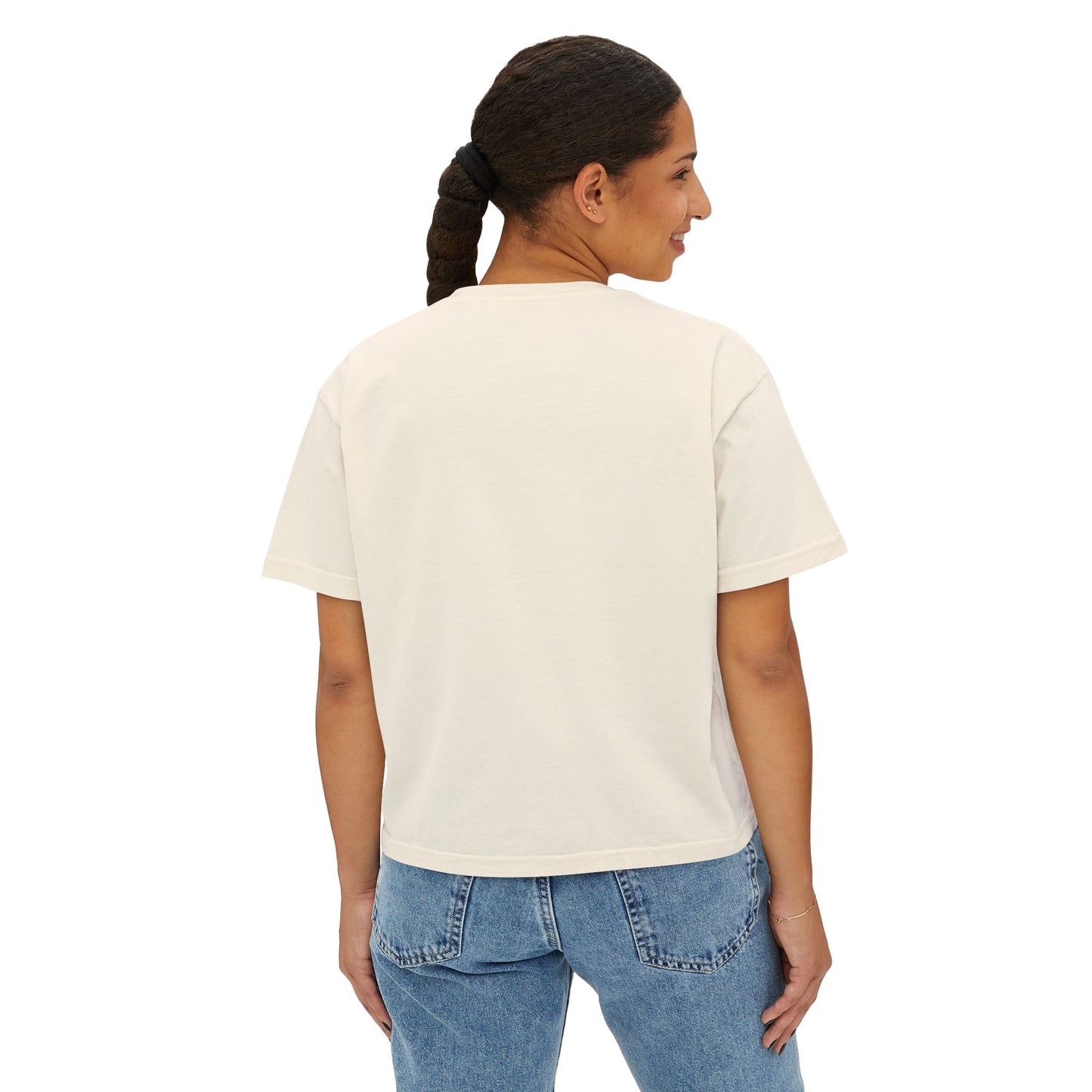 Women's Boxy Tee with 'F*CK OFF' Design, Trendy Graphic Shirt, Casual Everyday Wear, Gift for Her, Festival Fashion