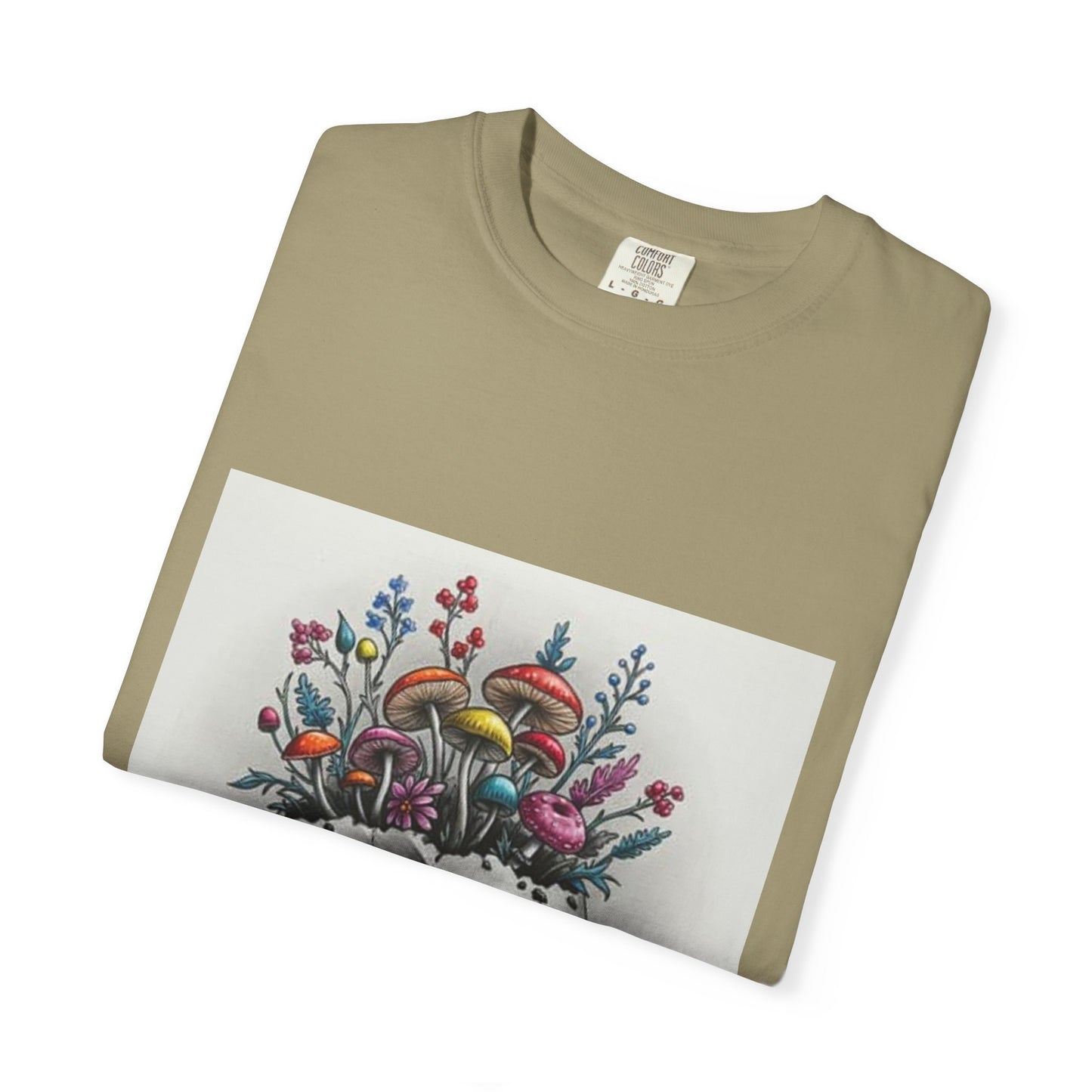 Floral Skull Graphic T-Shirt | Unisex Tee for Nature Lovers, Unique Gift, Casual Outing, Festival Wear, Eco-Friendly Fashion