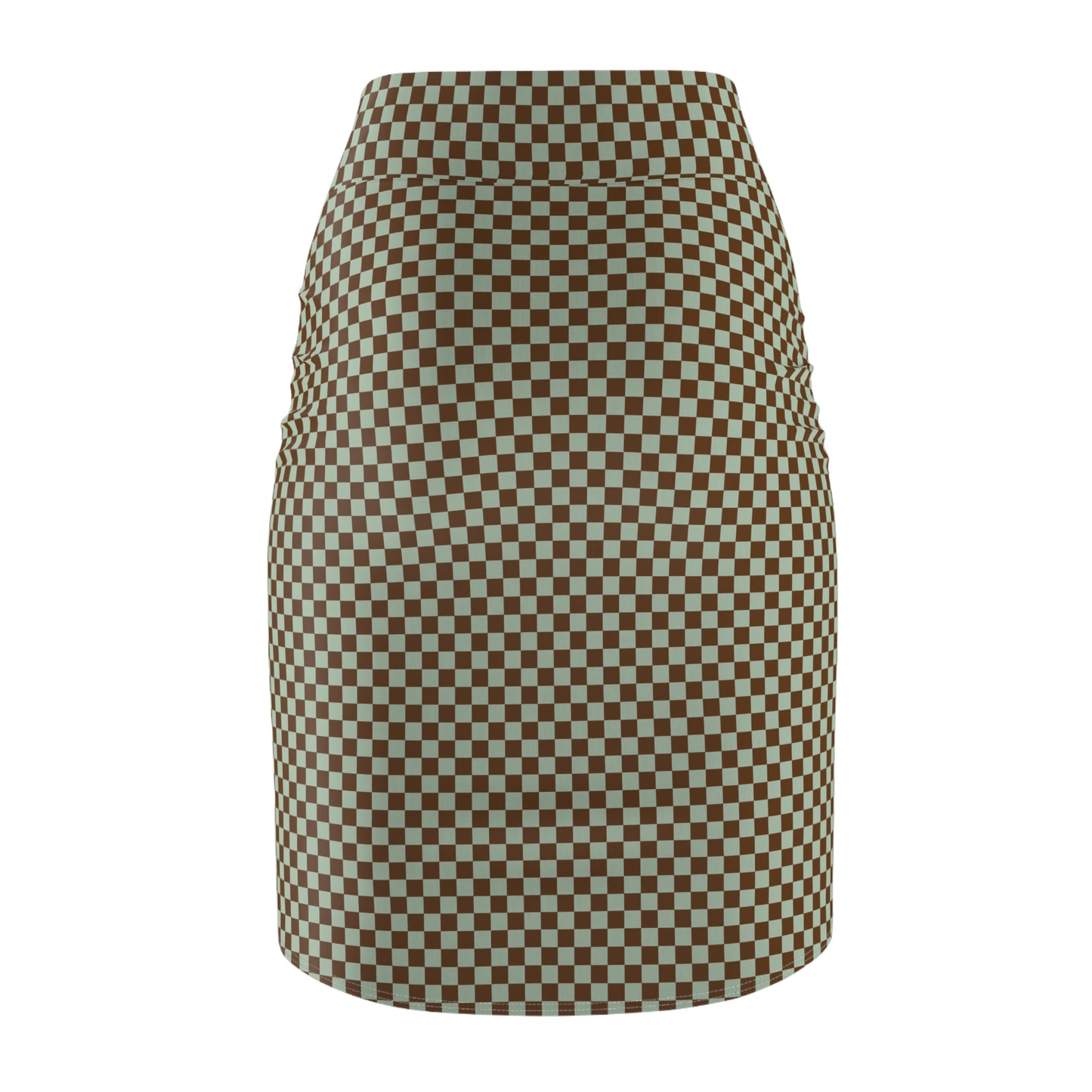 Chic Checkered Women's Pencil Skirt
