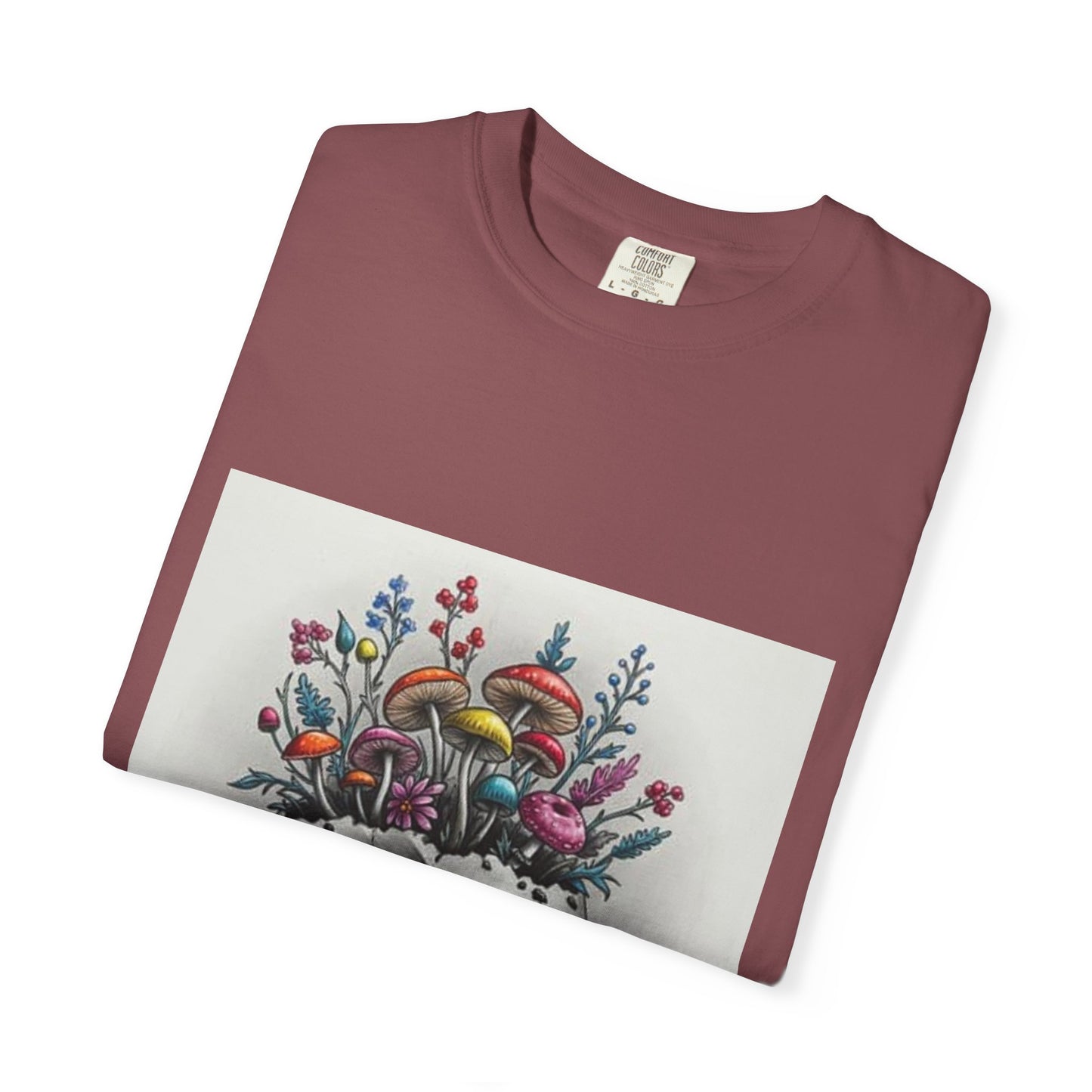 Floral Skull Graphic T-Shirt | Unisex Tee for Nature Lovers, Unique Gift, Casual Outing, Festival Wear, Eco-Friendly Fashion