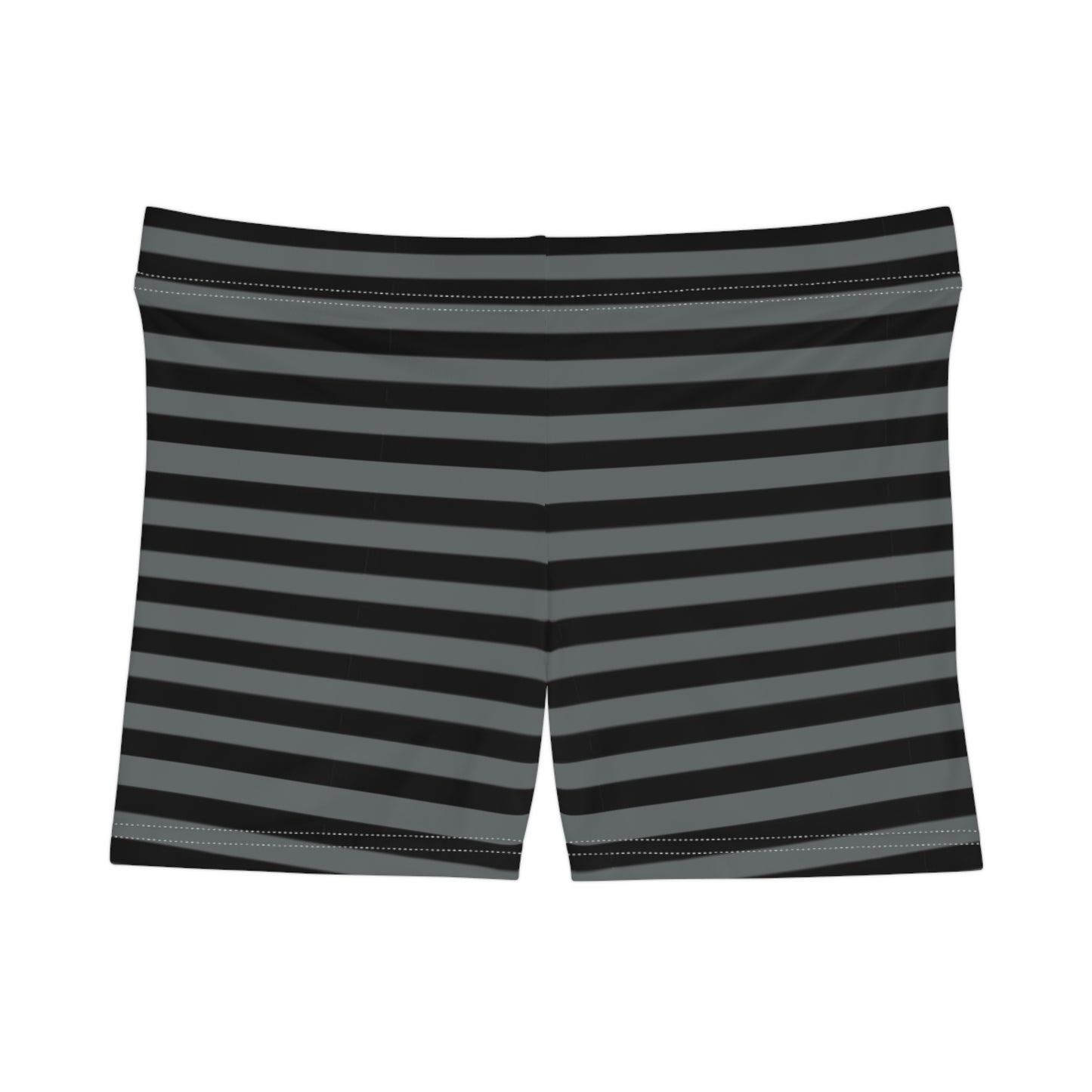 Chic Black Stripe Women's Shorts, Stylish Casual Bottoms, Summer Attire, Trendy Loungewear, Perfect for Beach Days, Activewear
