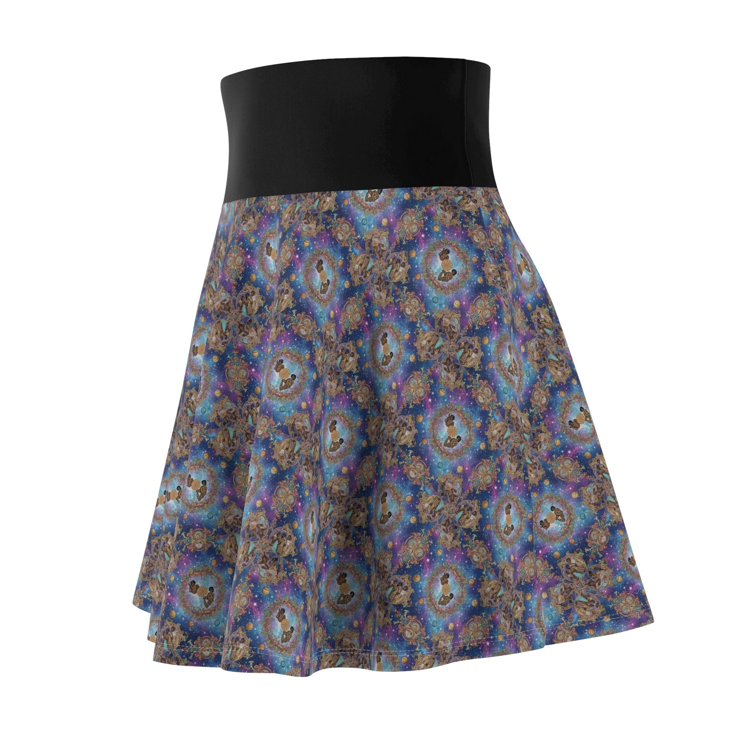 Vibrant Women's Skater Skirt, Stylish Skirt for Casual Outings, Perfect for Summer Festivals, Bohemian Fashion Skirt, Ideal Gift for Her
