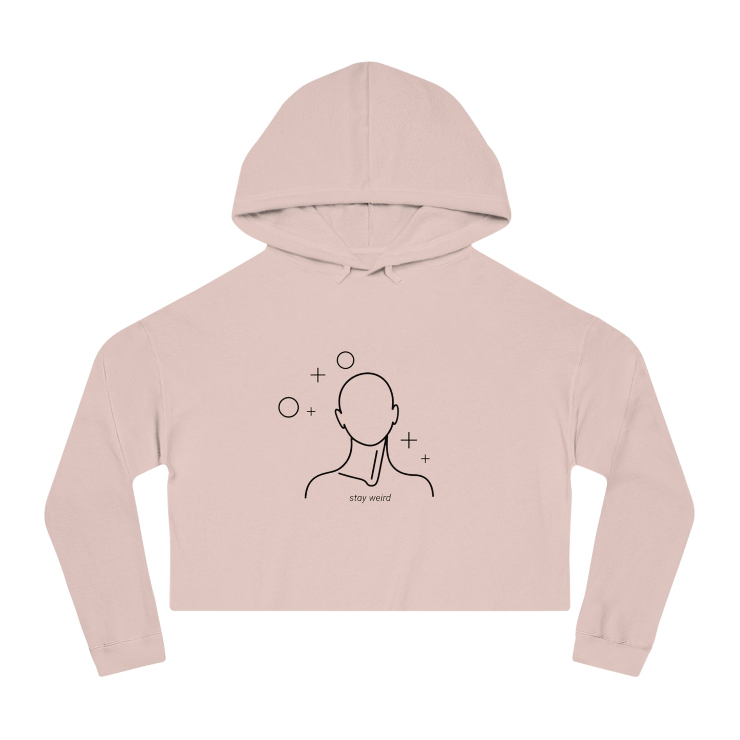 Chic Women's Cropped Hoodie with 'Stay Weird' Design - Casual Sweatshirt, Trendy Crop Top, Gift for Her, Unique Fashion, Comfortable [...]