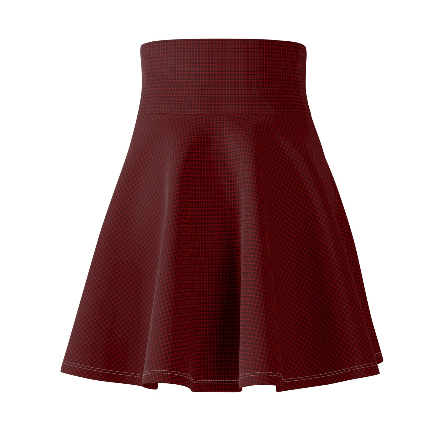 Burgundy Women's Skater Skirt, Flowy Casual Dress, Perfect for Spring, Summer, Parties, Holidays, Everyday Wear