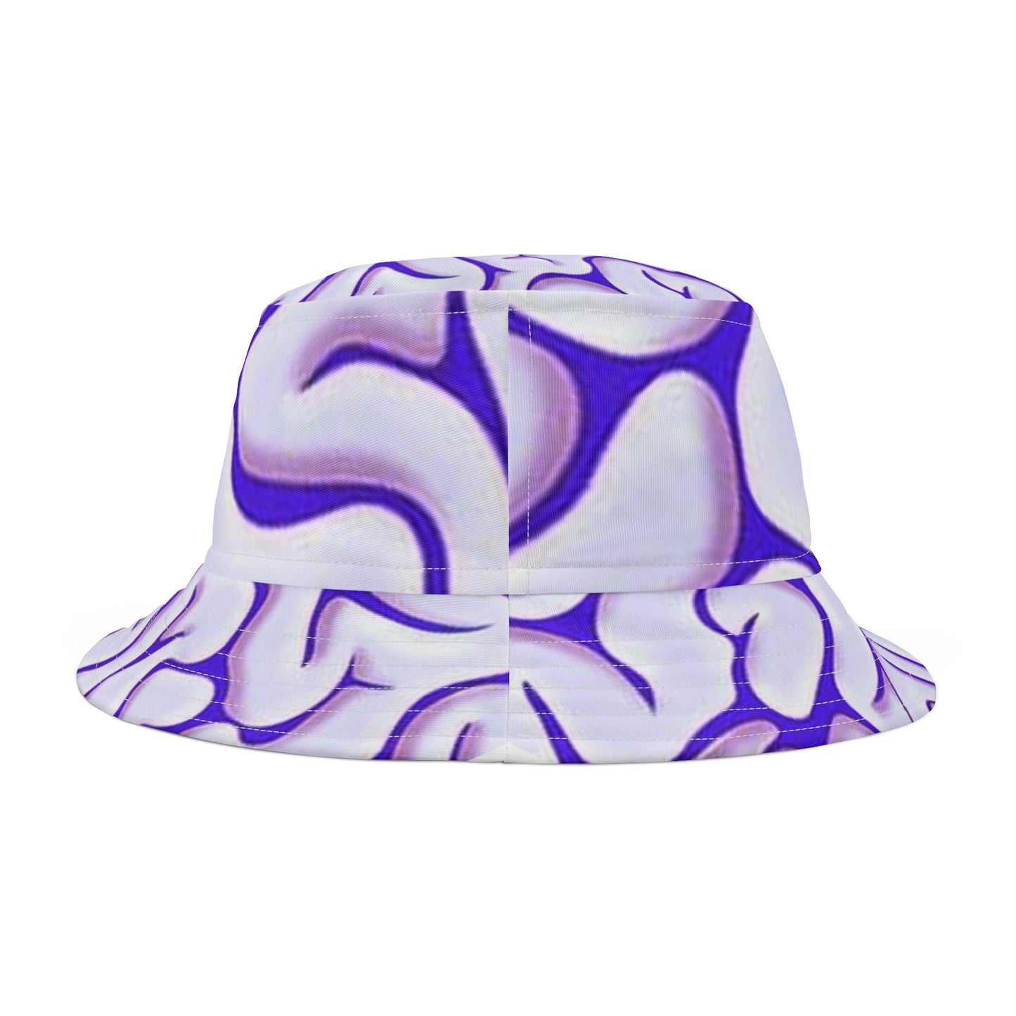 Brain Wave Bucket Hat - AOP, Unique Streetwear, Gift for Students, Summer Accessory, Casual Fashion