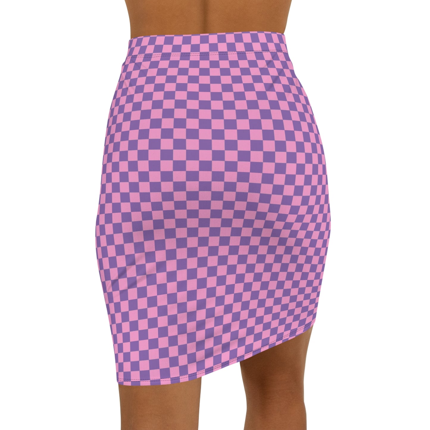 Vibrant Checker Print Pencil Skirt | Trendy Midi Skirt, Stylish Evening Wear, Casual Day Out, Spring Fashion, Festival Outfit
