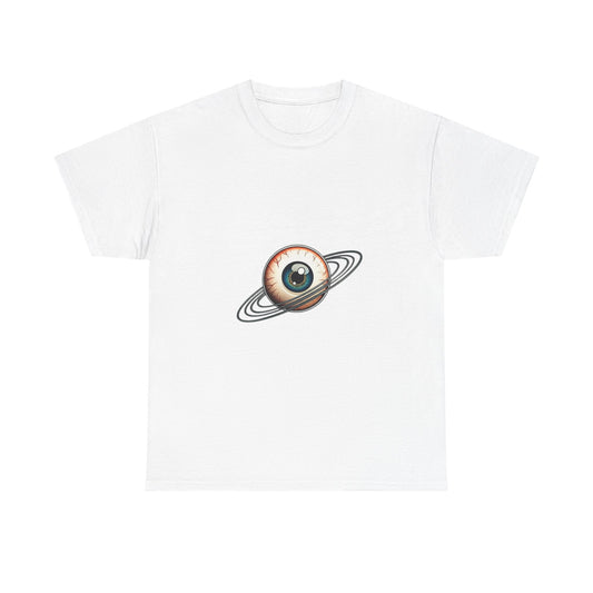 Cosmic Eye Graphic Tee | Unisex Heavy Cotton T-Shirt, Space Lover Gift, Trendy Casual Wear, Unique Birthday Present, Art-Inspired Fashion