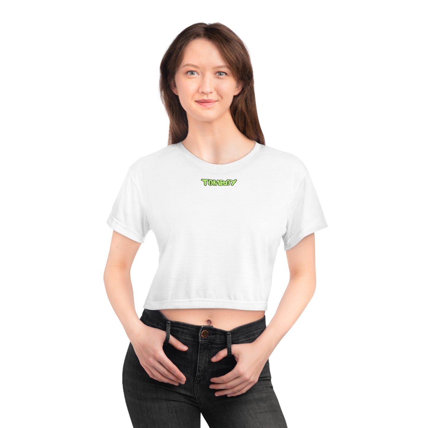 Cute Crop Tee with Fun Text, Summer Crop Top, Casual Tee, Trendy Graphic Tee, Gifts for Her, Streetwear Style