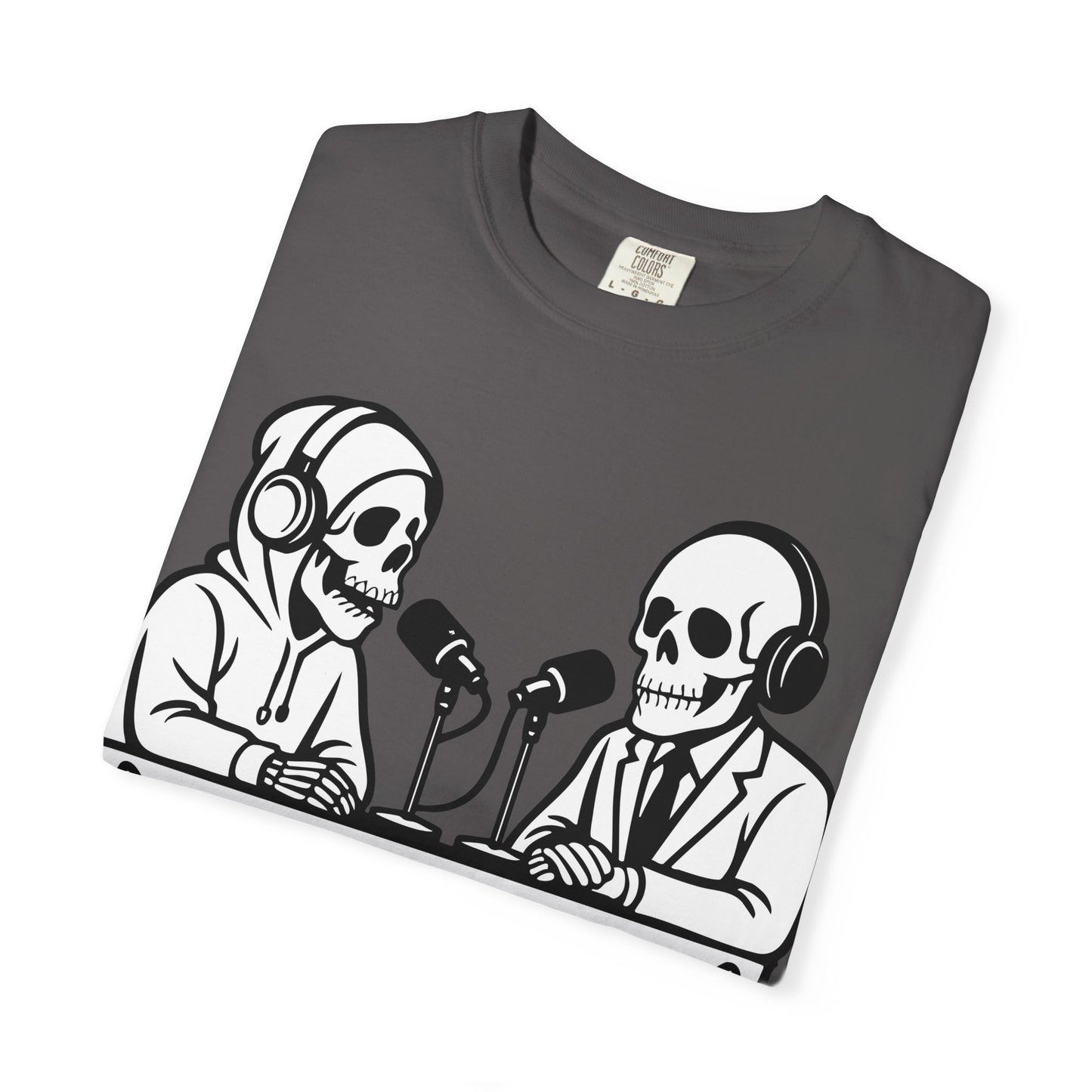 Skull Podcast Unisex T-Shirt - Cool Graphic Tee for Music Lovers