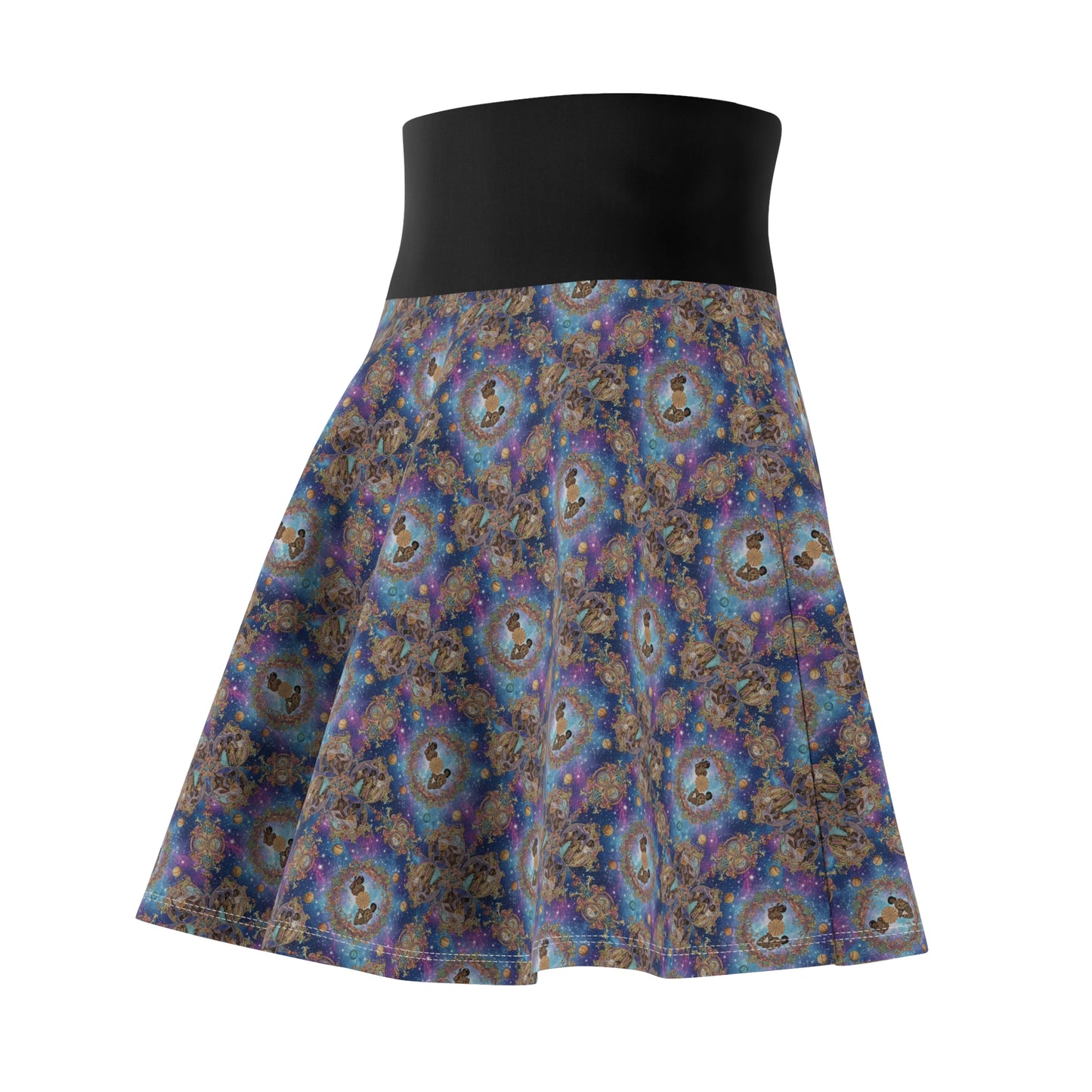 Vibrant Women's Skater Skirt, Stylish Skirt for Casual Outings, Perfect for Summer Festivals, Bohemian Fashion Skirt, Ideal Gift for Her