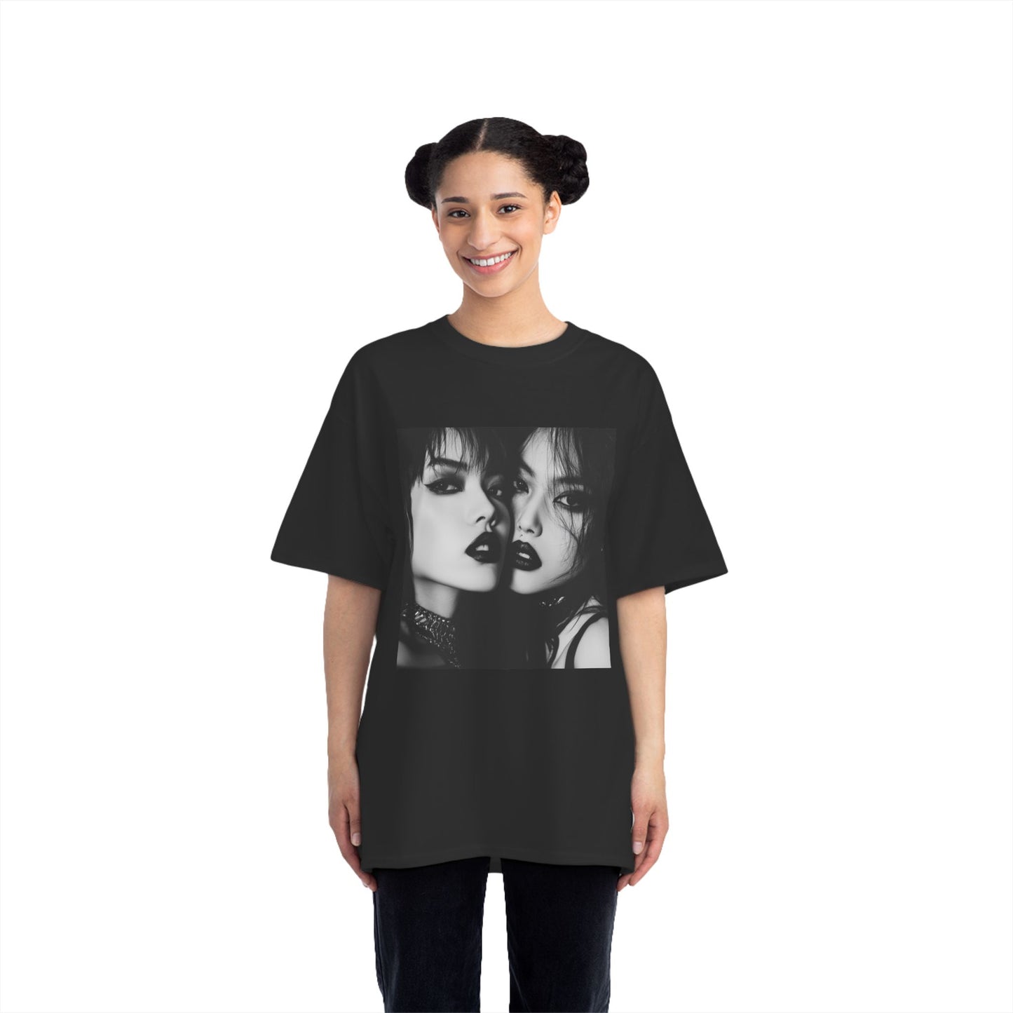 Chic Graphic Tee - Edgy Short-Sleeve Shirt, Fashionable Gift for Her, Casual Wear for Fashion Lovers, Stylish Everyday Tee, Trendy [...]