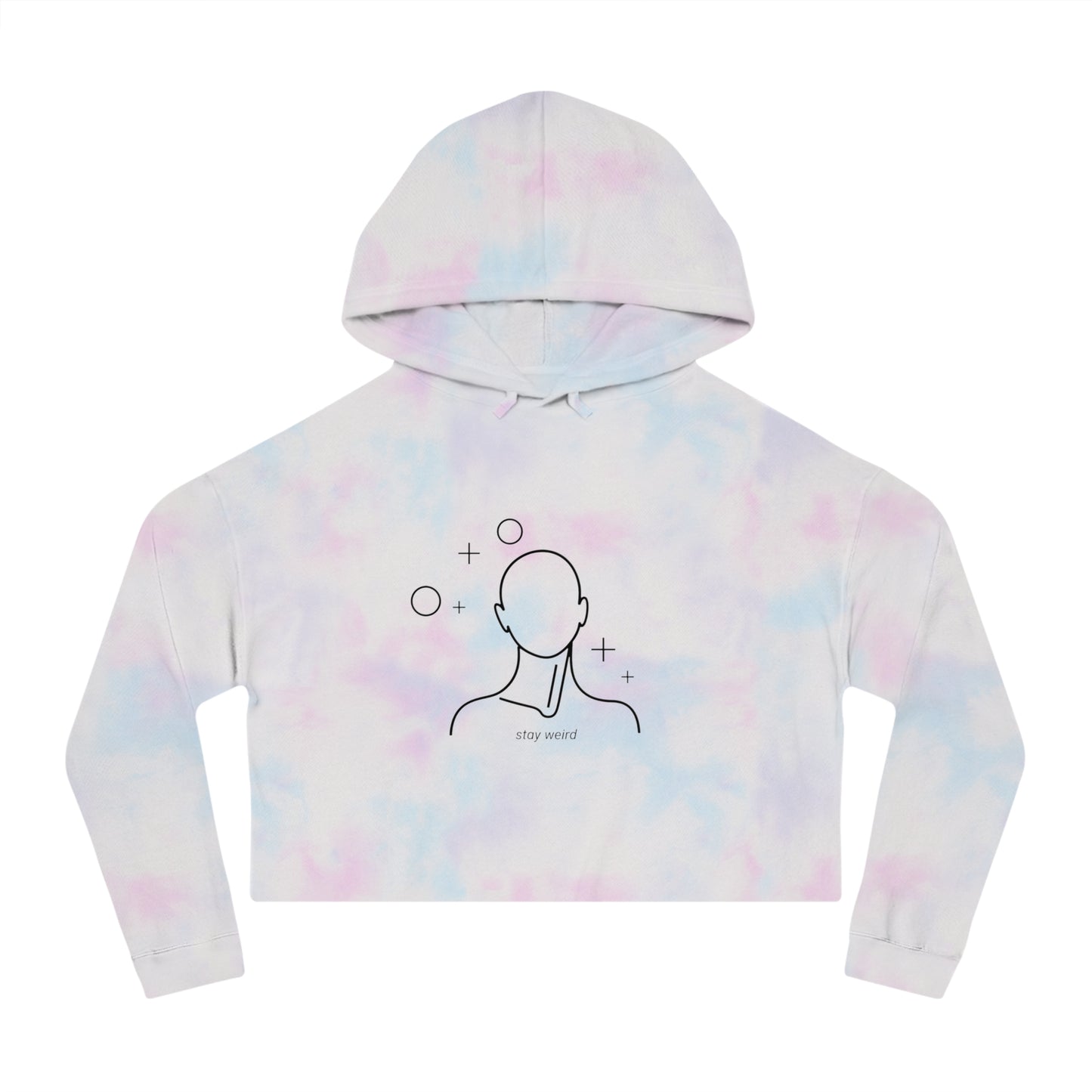 Chic Women's Cropped Hoodie with 'Stay Weird' Design - Casual Sweatshirt, Trendy Crop Top, Gift for Her, Unique Fashion, Comfortable [...]