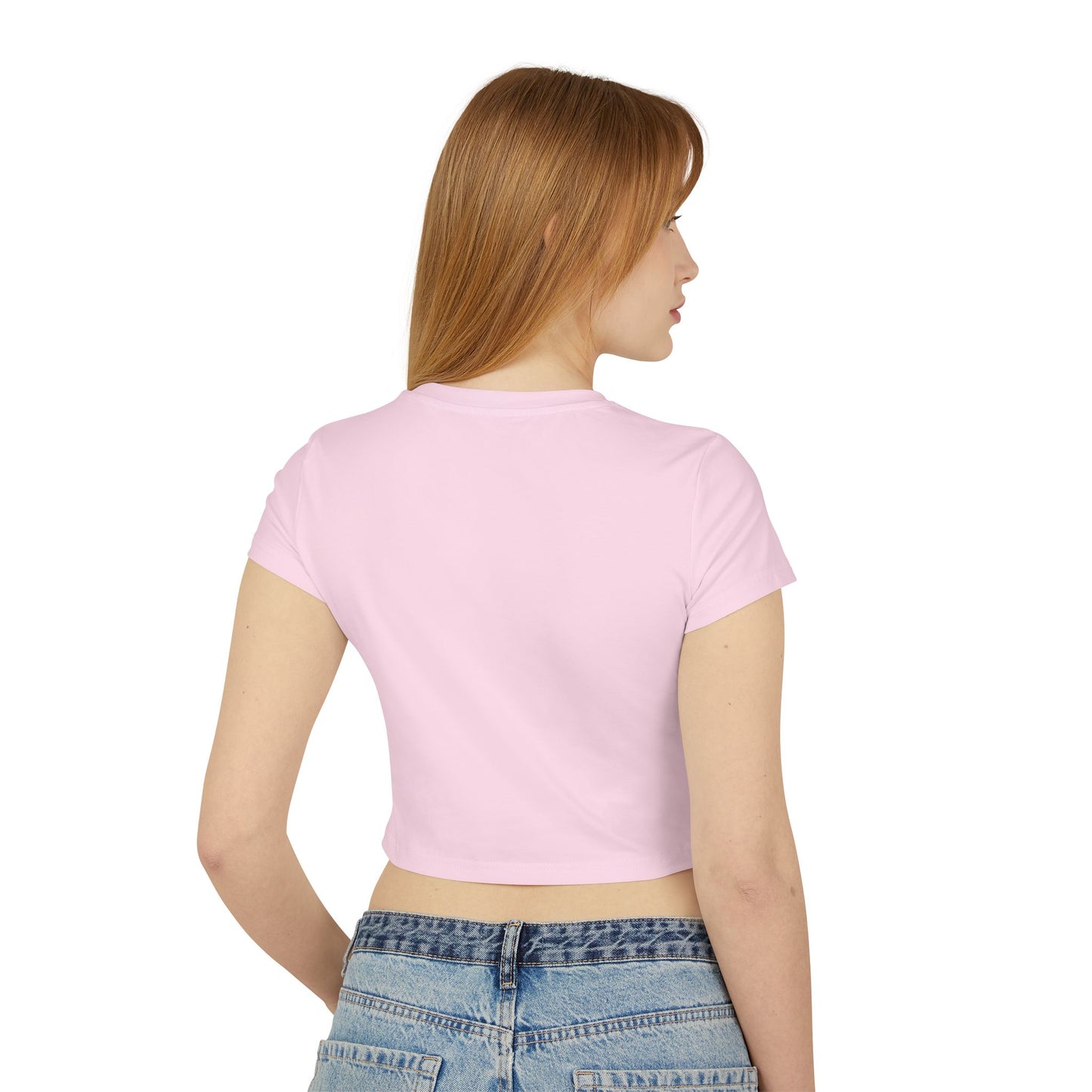 Cropped Tee Rose Graphic