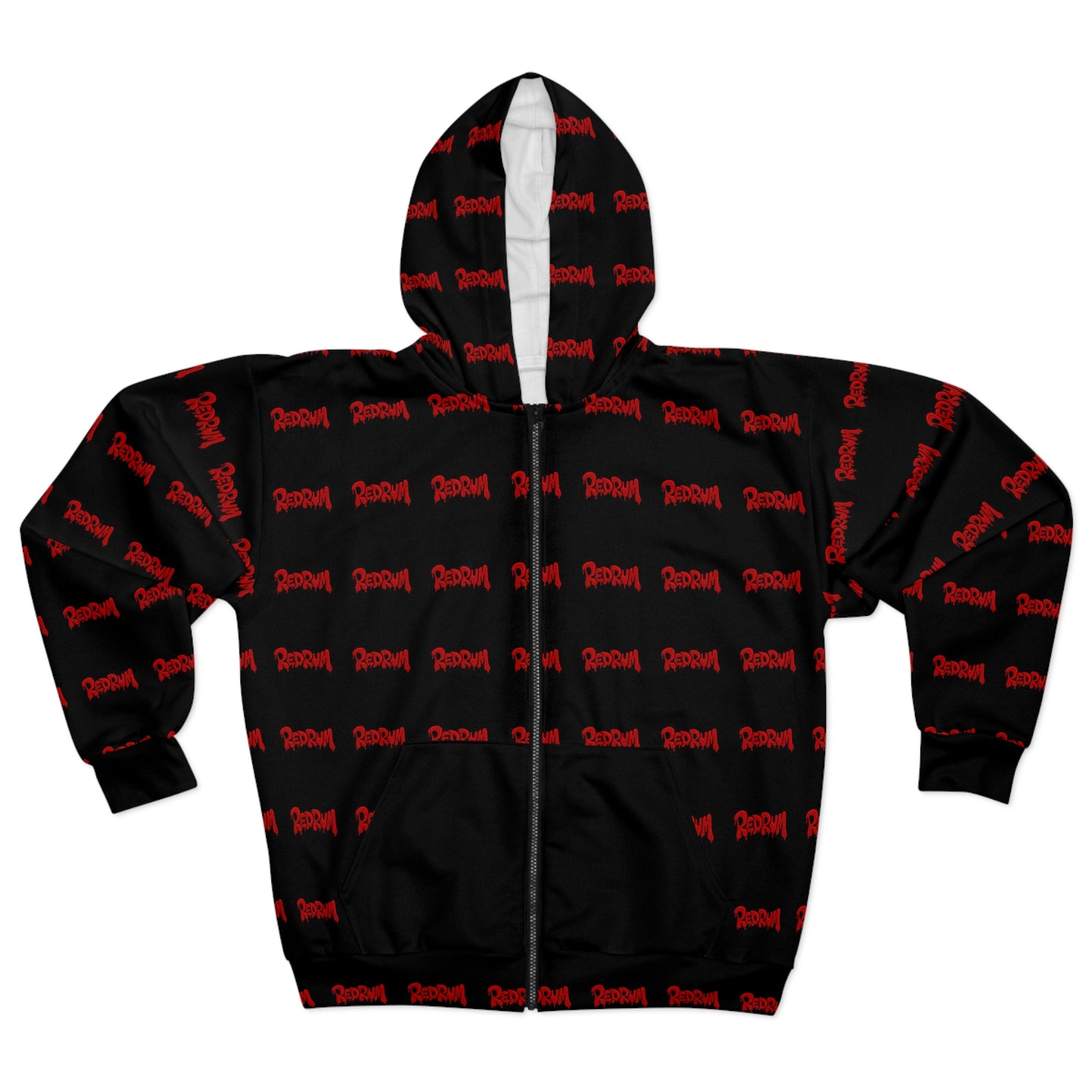Bold Graphic Unisex Zip Hoodie, Streetwear Fashion, Casual Outfit, Gifting for Friends, Stylish Layering in All Seasons