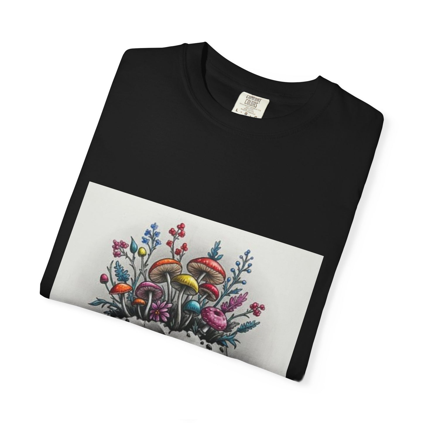 Floral Skull Graphic T-Shirt | Unisex Tee for Nature Lovers, Unique Gift, Casual Outing, Festival Wear, Eco-Friendly Fashion