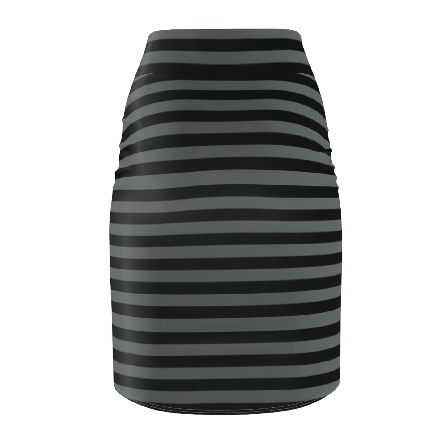 Chic Women's Pencil Skirt, Stylish Skirt for Office, AOP Striped Skirt, Casual Wear, Gift for Her, Modern Outfit