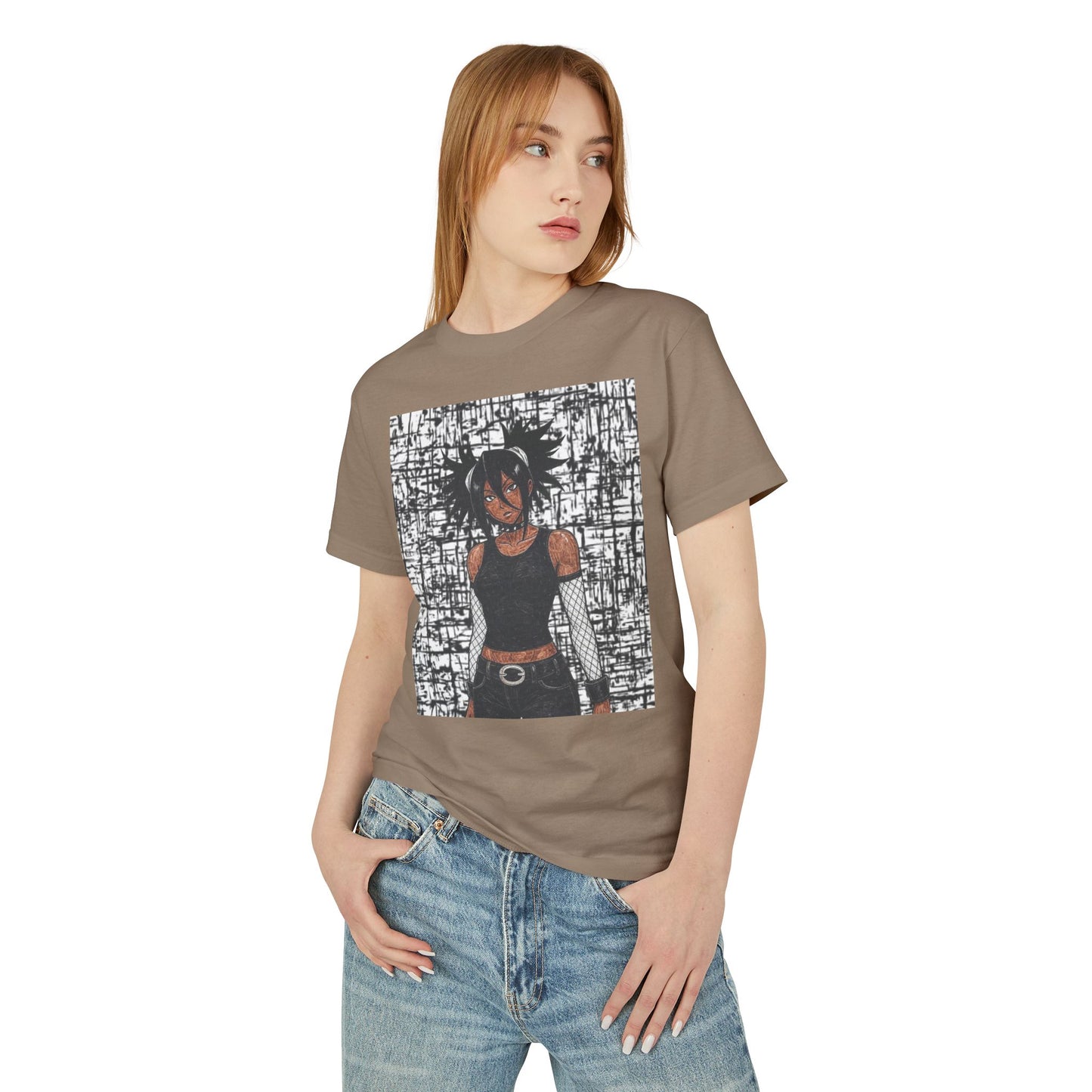 Anime-Inspired Heavyweight Tee, Graphic T-Shirt, Vintage Style, Casual Wear, Streetwear, Gift for Anime Lovers