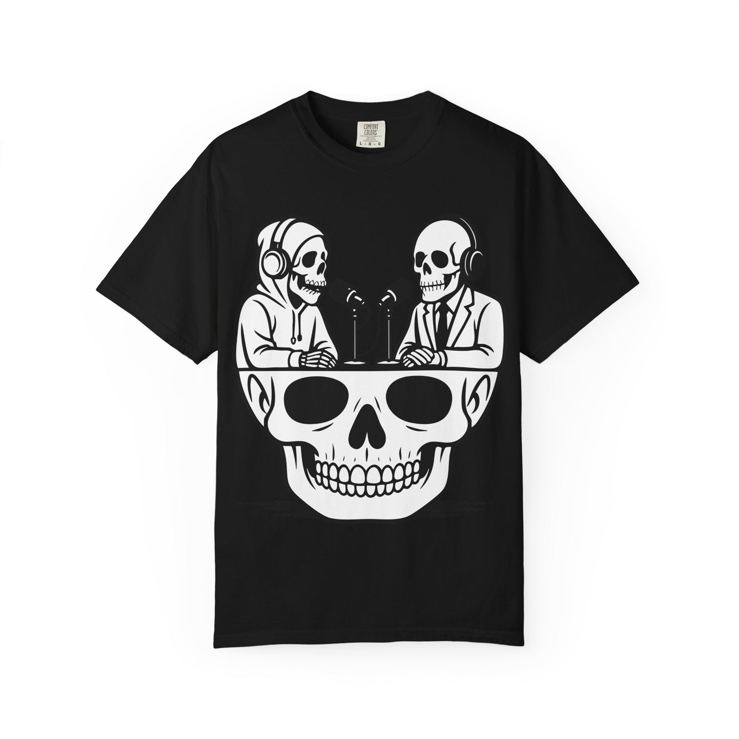 Skull Podcast Unisex T-Shirt - Cool Graphic Tee for Music Lovers