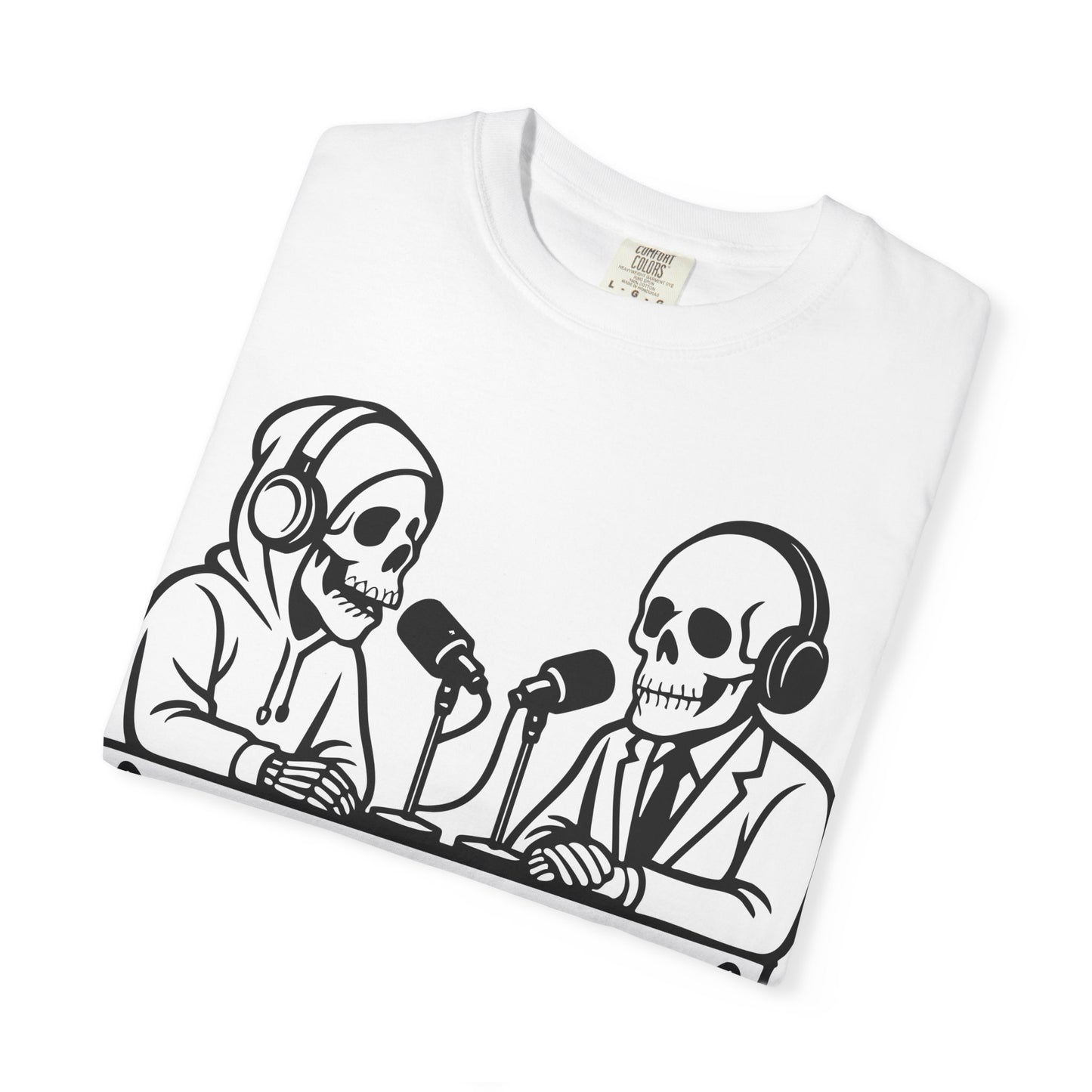 Skull Podcast Unisex T-Shirt - Cool Graphic Tee for Music Lovers