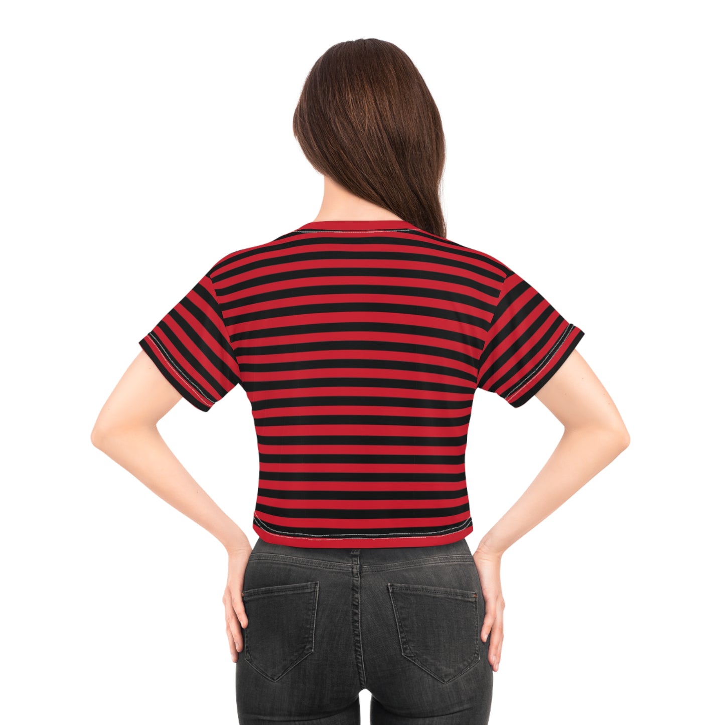 Bold Striped Crop Tee - Trendy Summer Fashion, Streetwear, Casual Outfit, Gift for Fashion Lovers, Stylish Apparels
