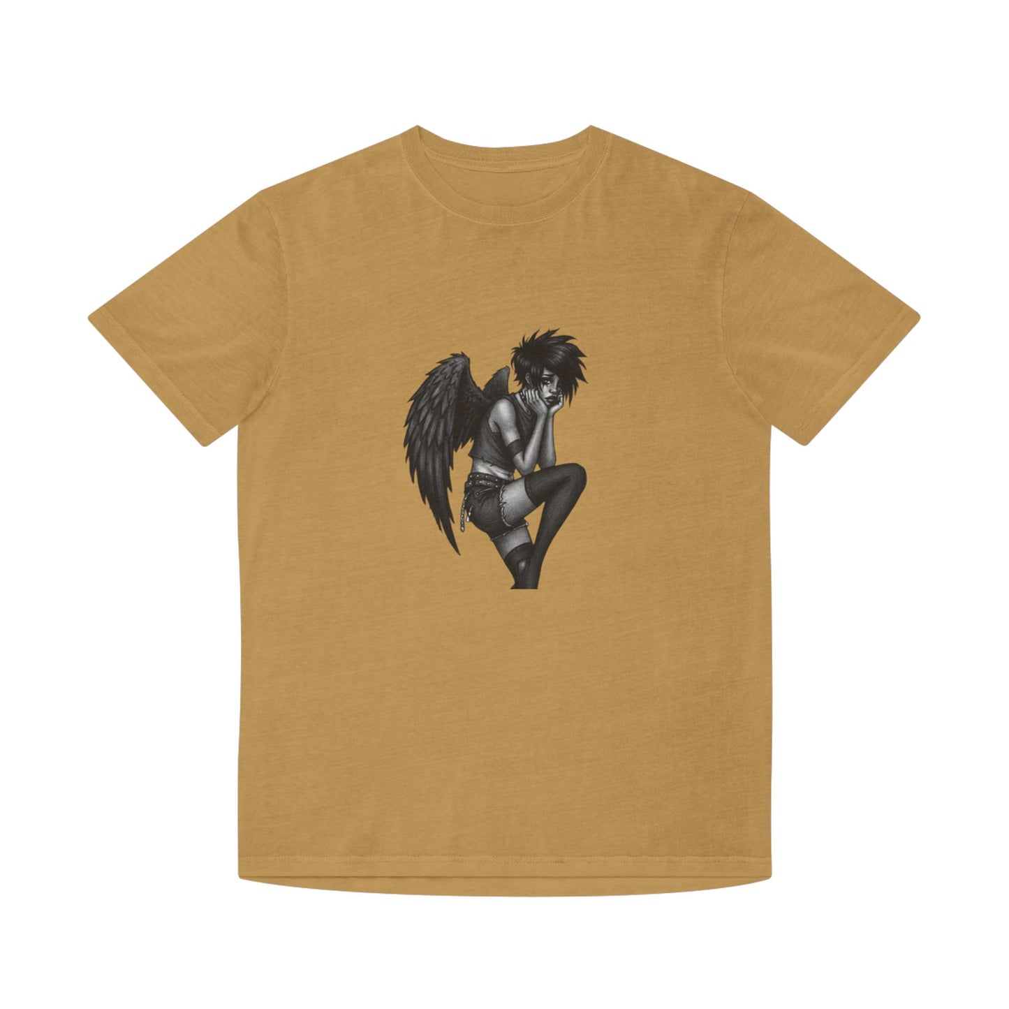 Unisex Vintage Angel Graphic Tee, Casual Wear, Gift for Him/Her, Festival Fashion, Trendy Streetwear