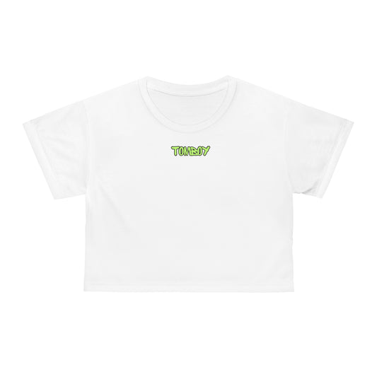 Cute Crop Tee with Fun Text, Summer Crop Top, Casual Tee, Trendy Graphic Tee, Gifts for Her, Streetwear Style