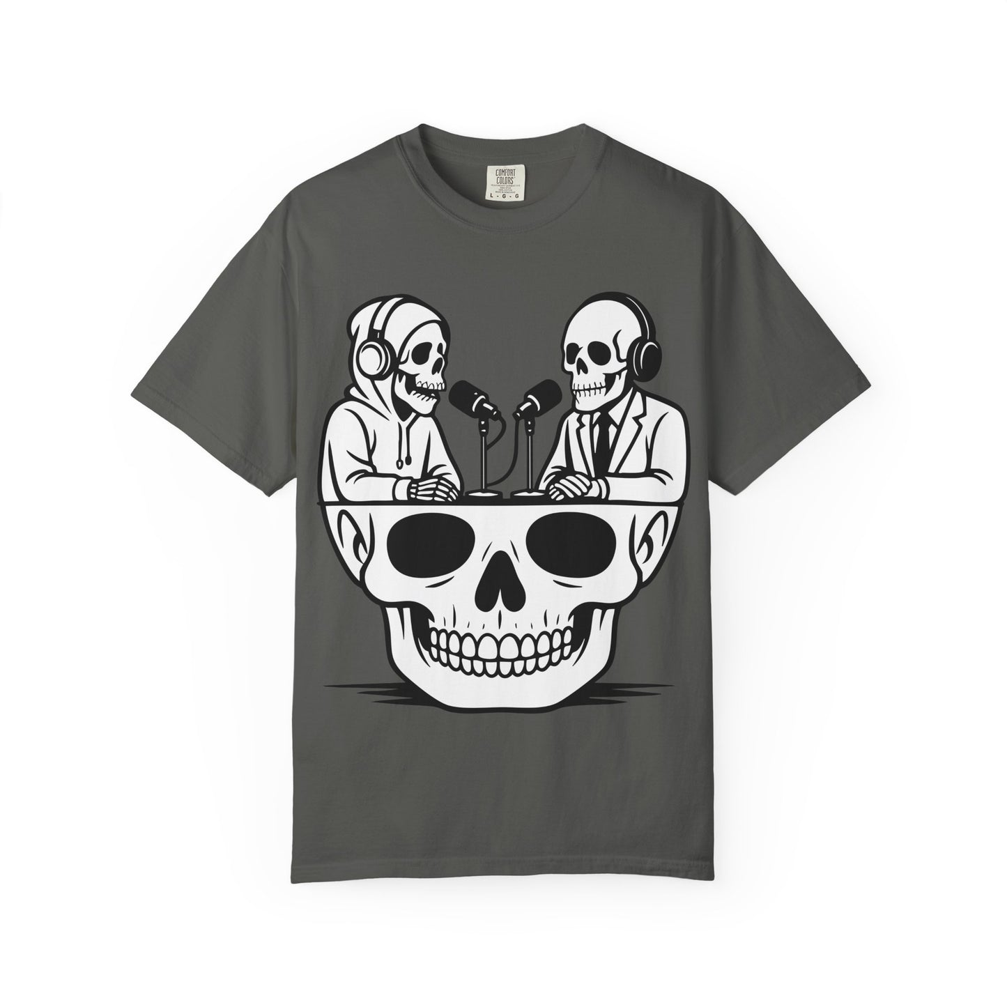 Skull Podcast Unisex T-Shirt - Cool Graphic Tee for Music Lovers
