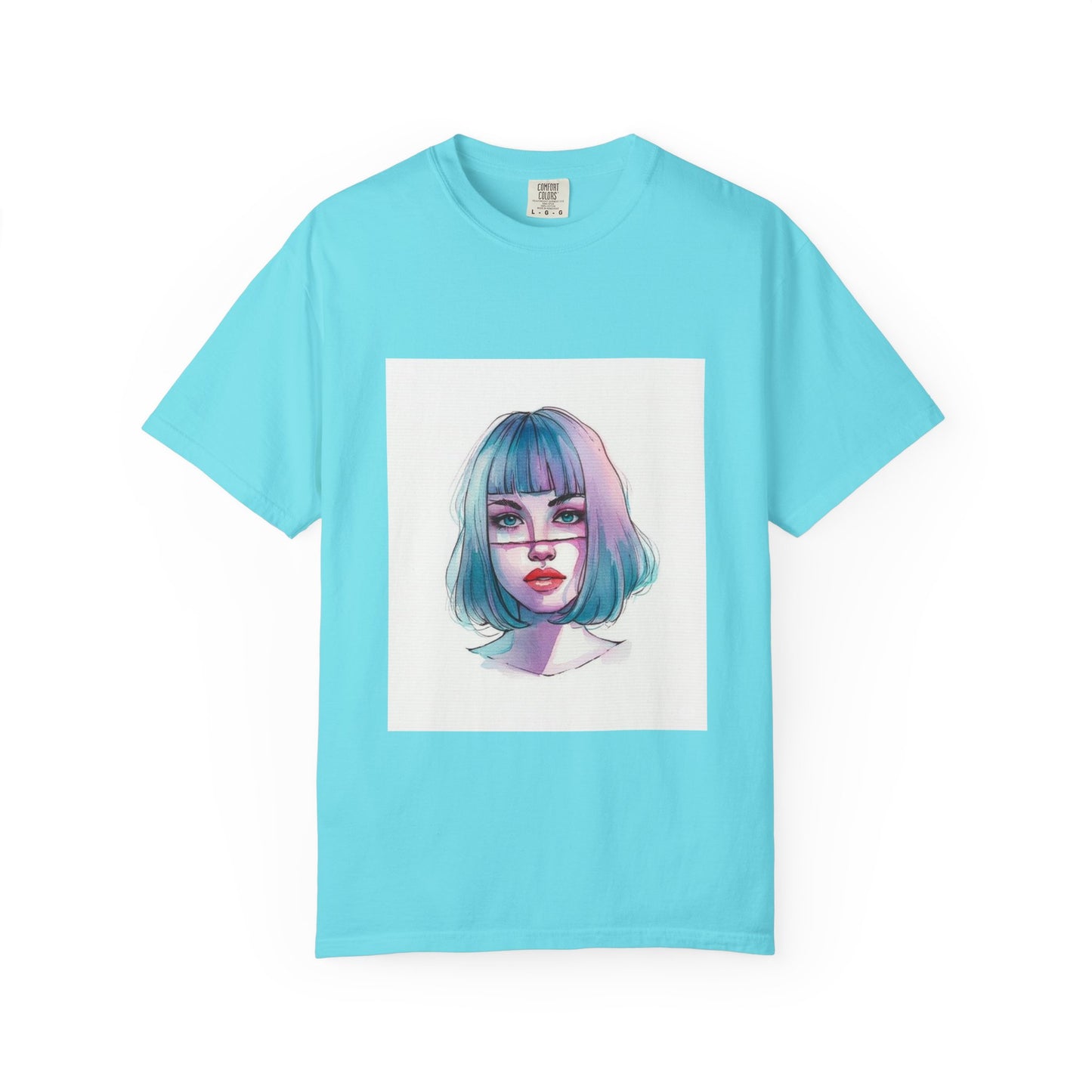 Artistic Unisex T-shirt with Colorful Portrait Design, Casual Wear, Gift for Art Lovers, Birthday Present, Customizable Apparel, [...]