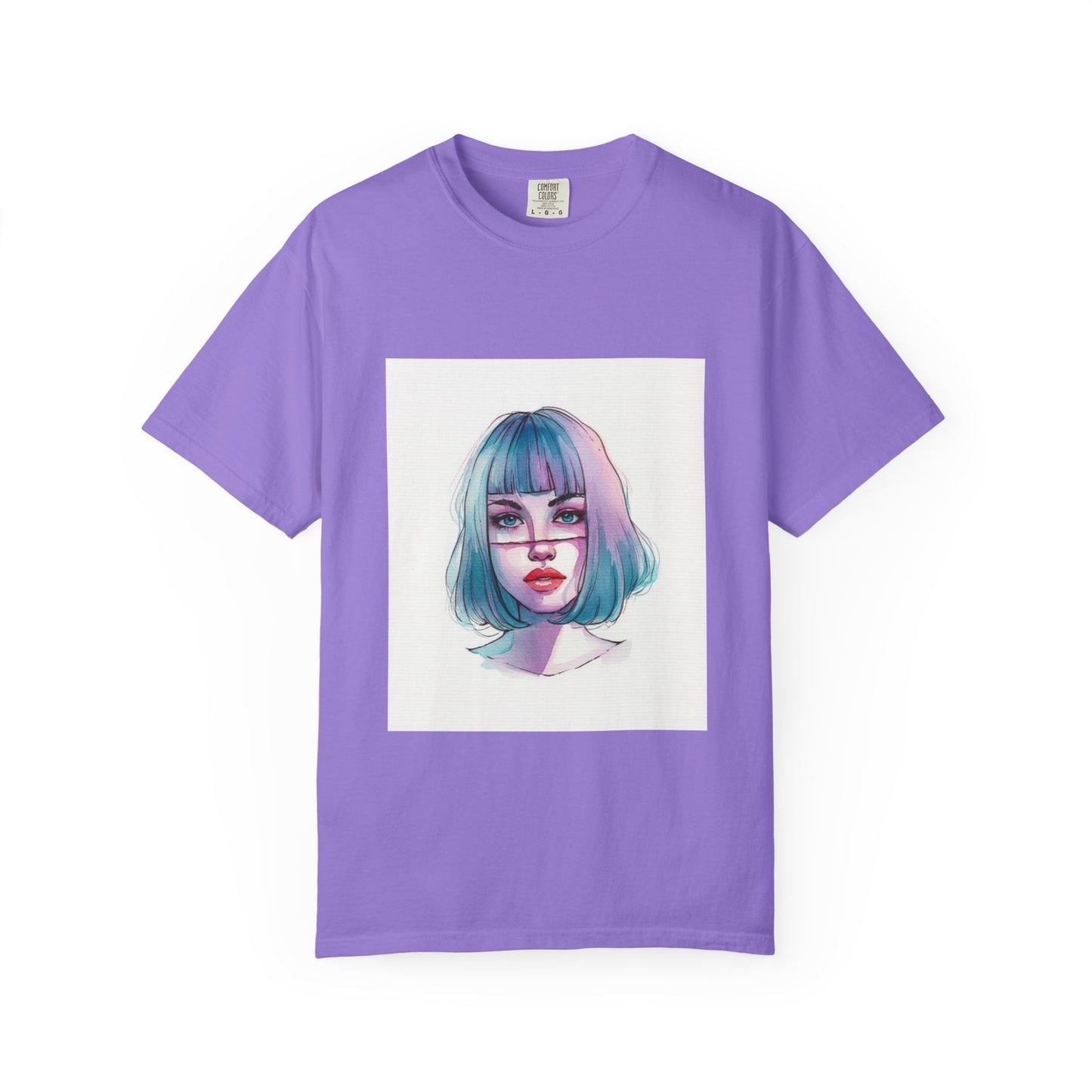 Artistic Unisex T-shirt with Colorful Portrait Design, Casual Wear, Gift for Art Lovers, Birthday Present, Customizable Apparel, [...]