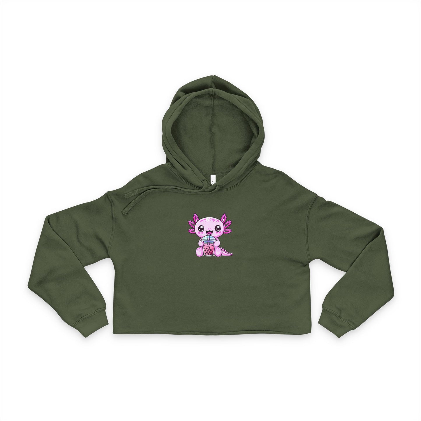 Cropped Green Star Hoodie