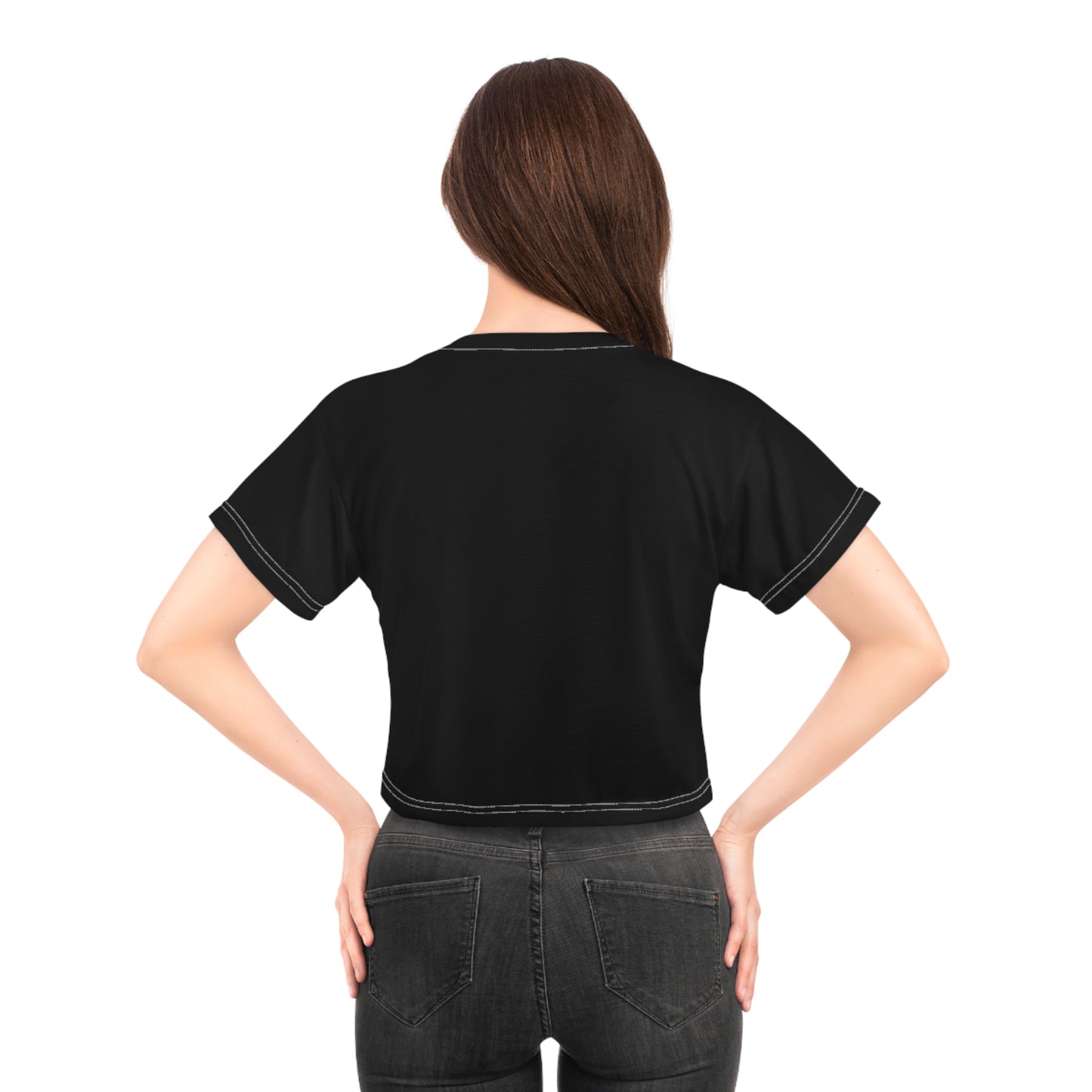 Emo Star Crop Tee, Trendy Crop Top, Edgy Women’s Apparel, Casual Streetwear, Gift for Emo Fans, Perfect for Concerts