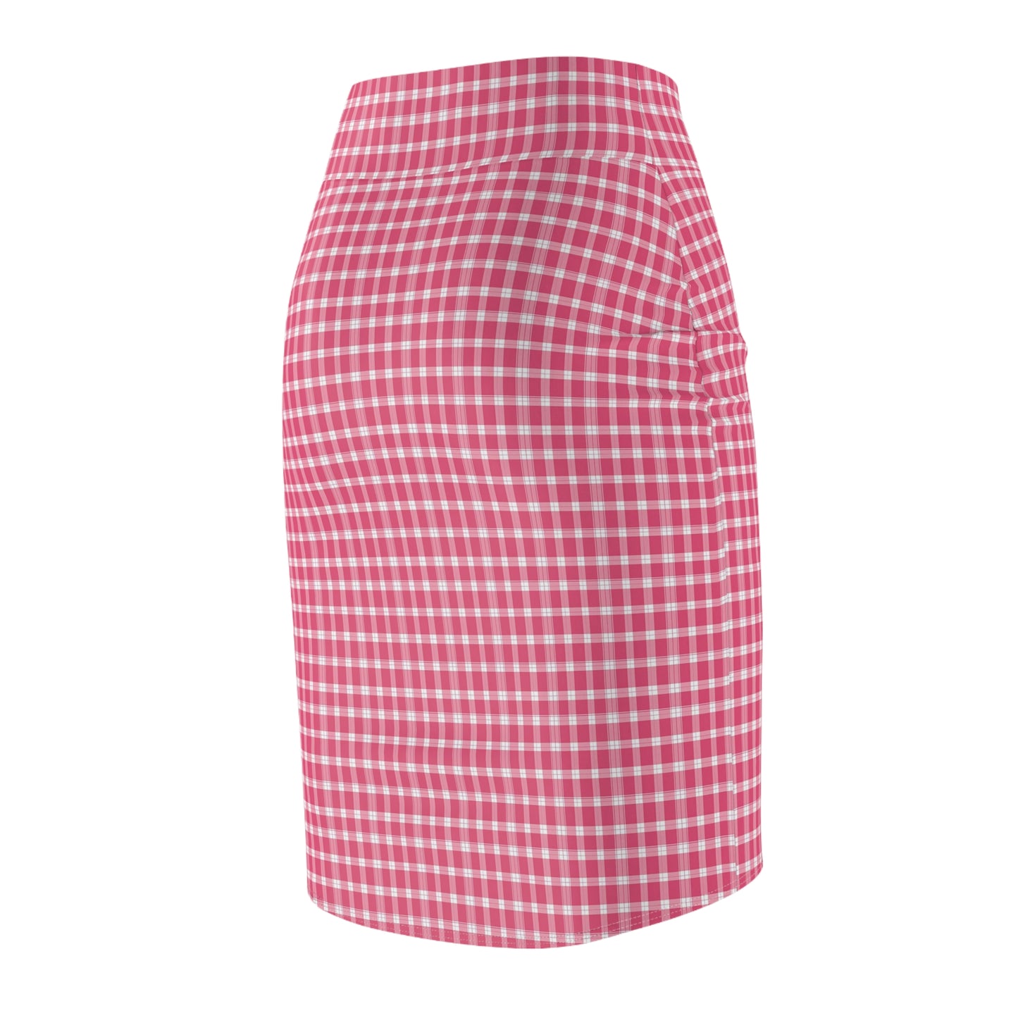Chic Gingham Women's Pencil Skirt