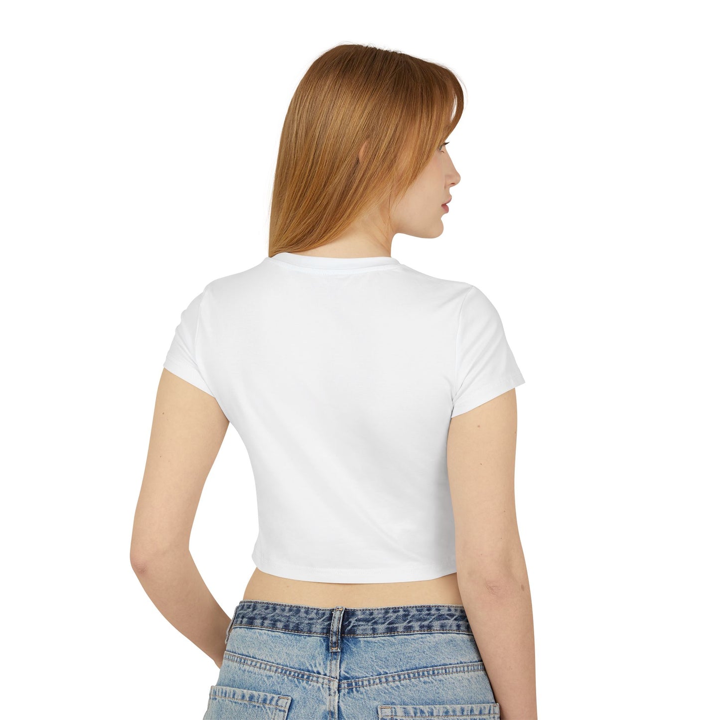 Cropped Tee Rose Graphic