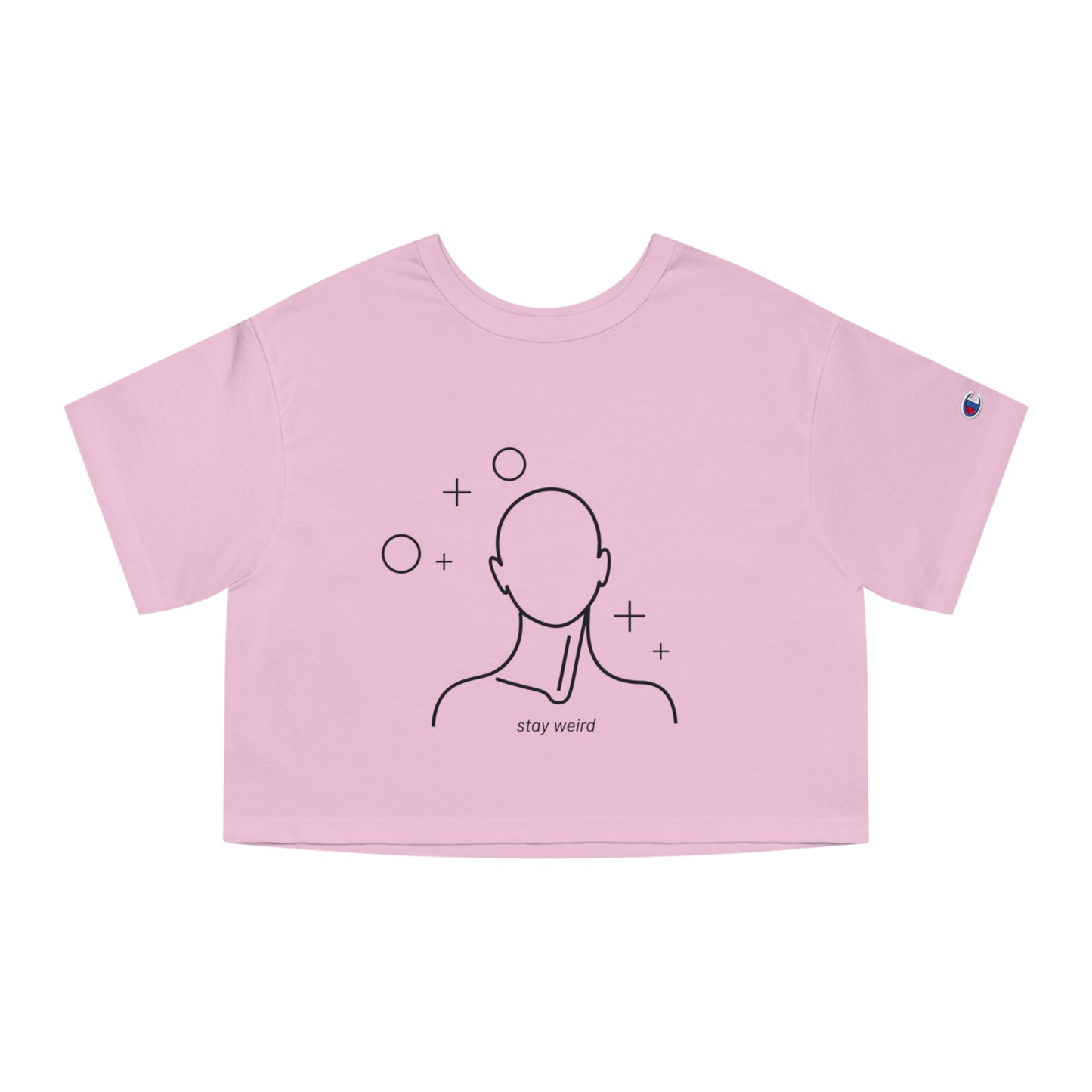 Stay Weird Cropped T-Shirt for Women, Chill Style Tee, Everyday Casual Wear, Gift for Friends, Summer Fashion Top