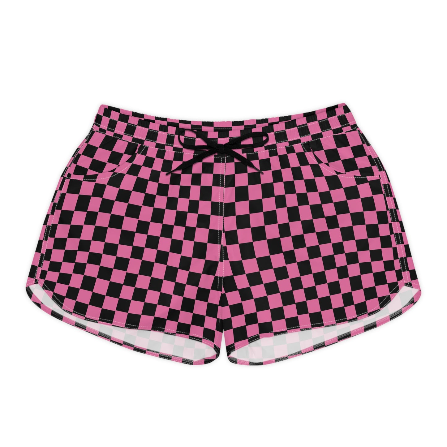 Women's Checkerboard Print Casual Shorts
