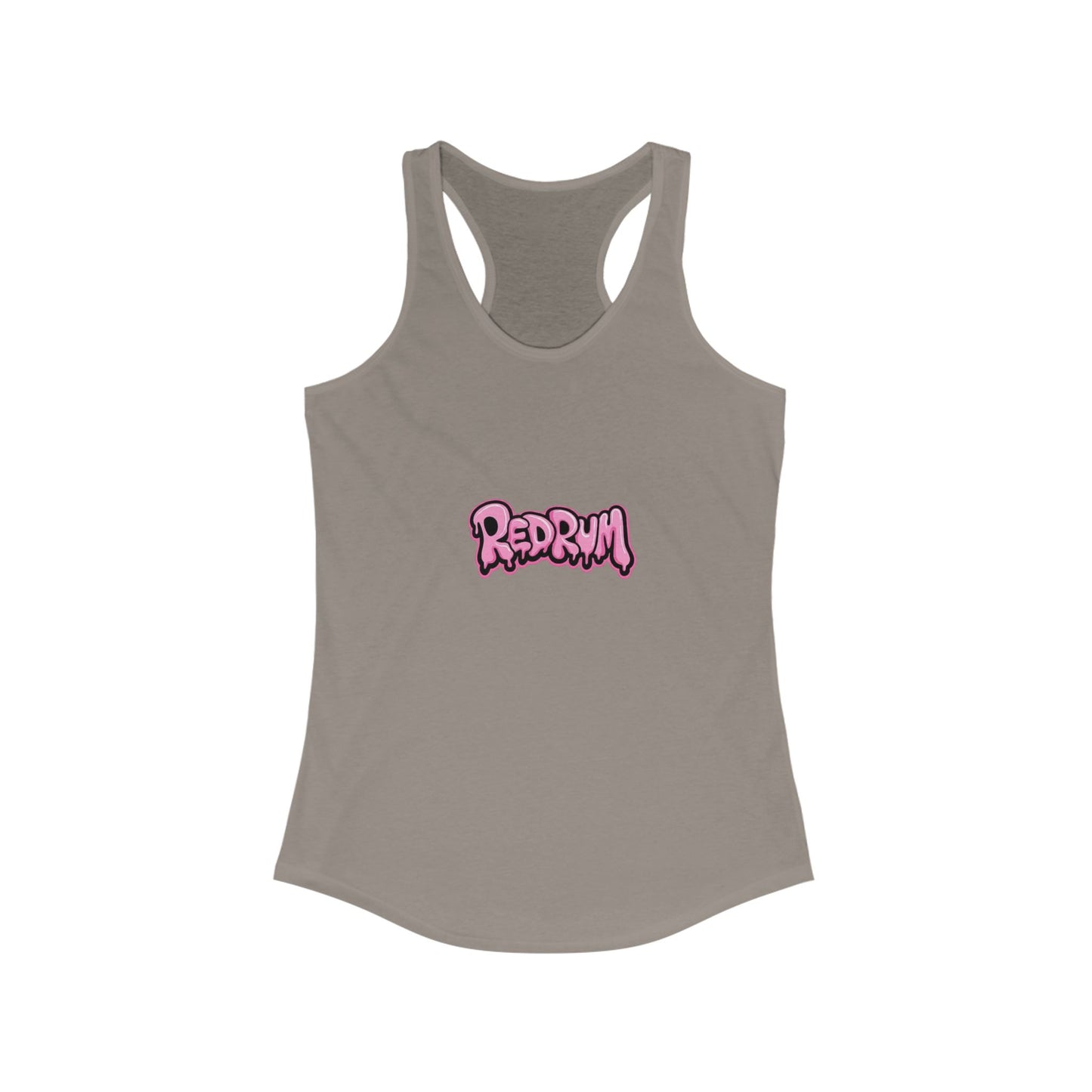 Redrum Women's Racerback Tank, Halloween Costume Top, Spooky Summer Shirt, Horror Film Apparel, Gift for Fans