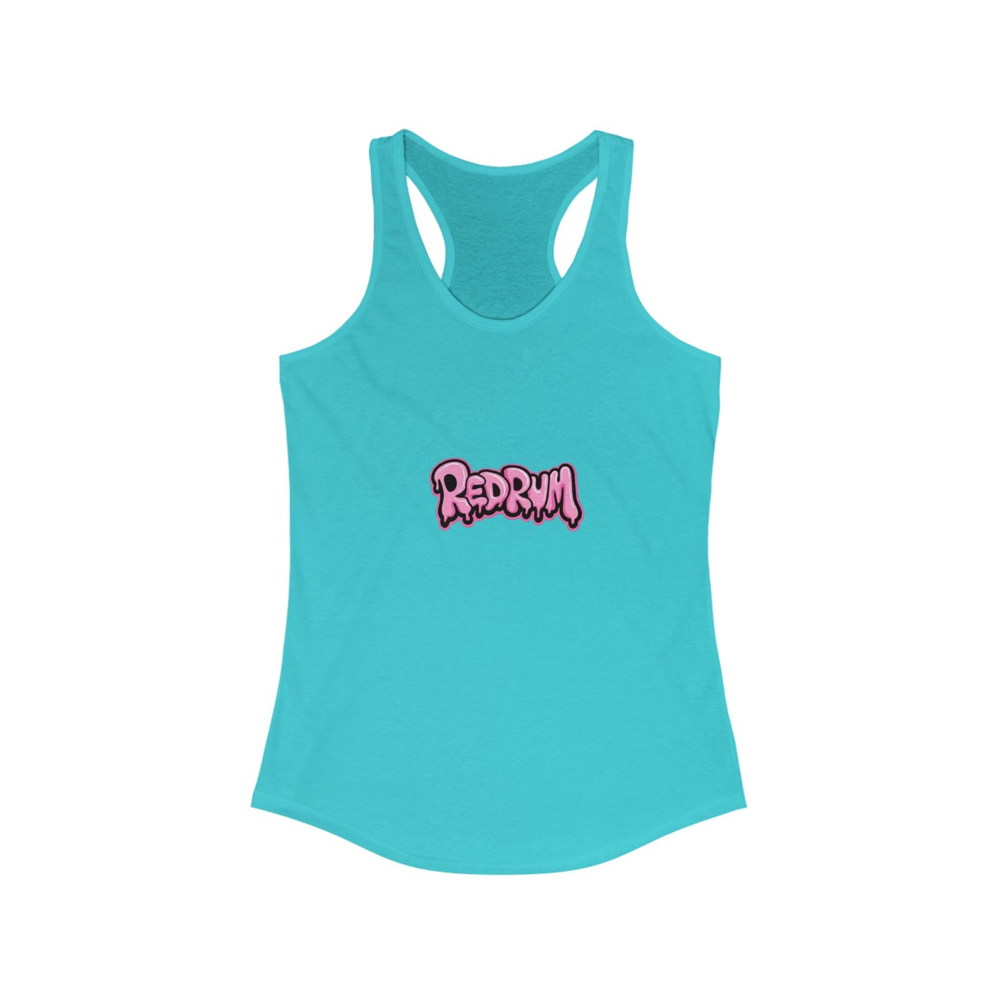 Redrum Women's Racerback Tank, Halloween Costume Top, Spooky Summer Shirt, Horror Film Apparel, Gift for Fans