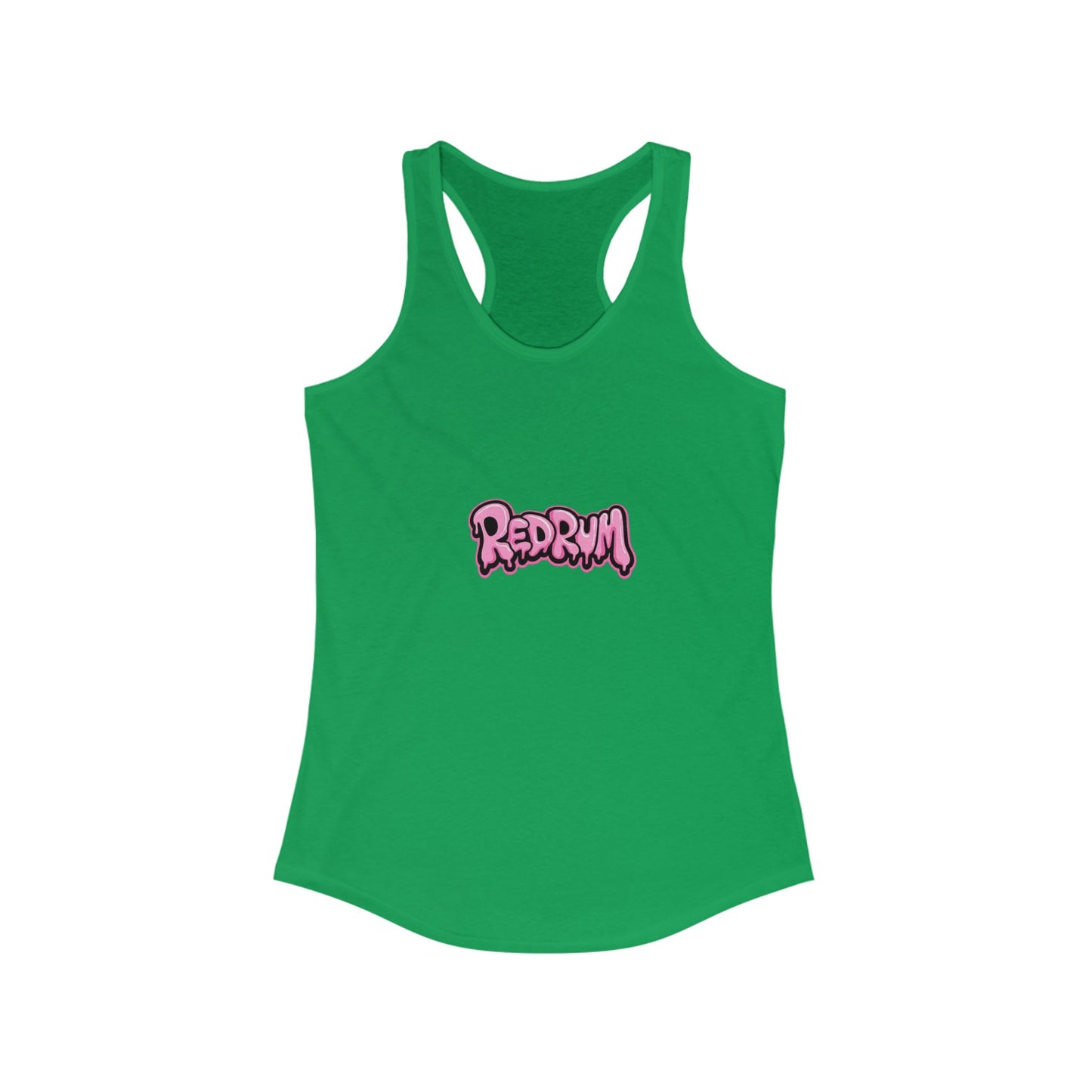 Redrum Women's Racerback Tank, Halloween Costume Top, Spooky Summer Shirt, Horror Film Apparel, Gift for Fans